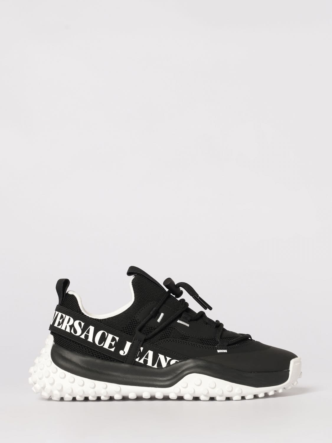 Versace Jeans Couture Mesh and Leather Sneakers