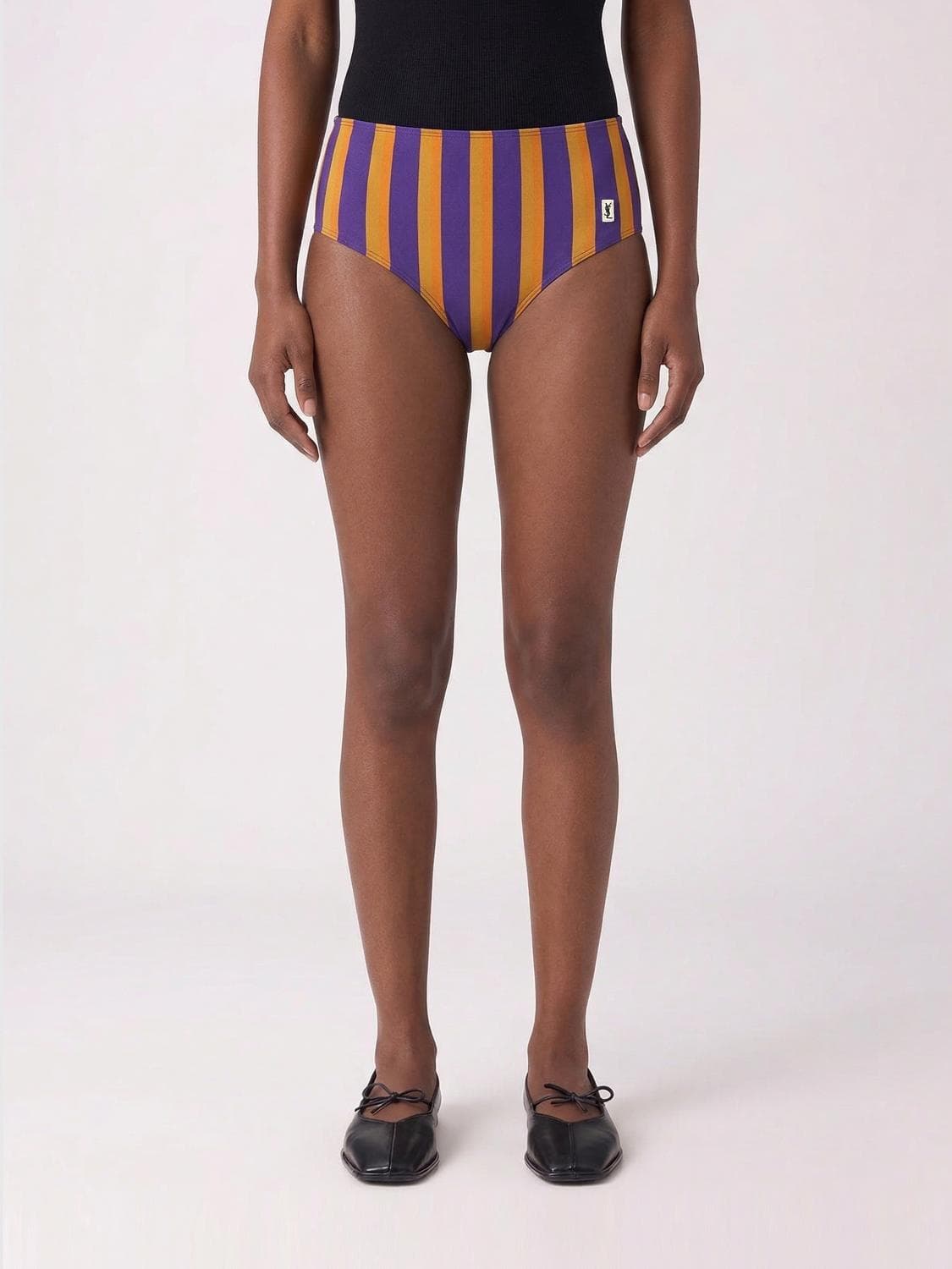 Saint Laurent Striped Bikini Bottom