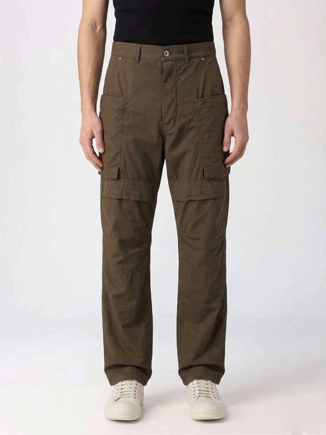 Rick Owens Drkshdw Stefan Cotton Cargo Pants