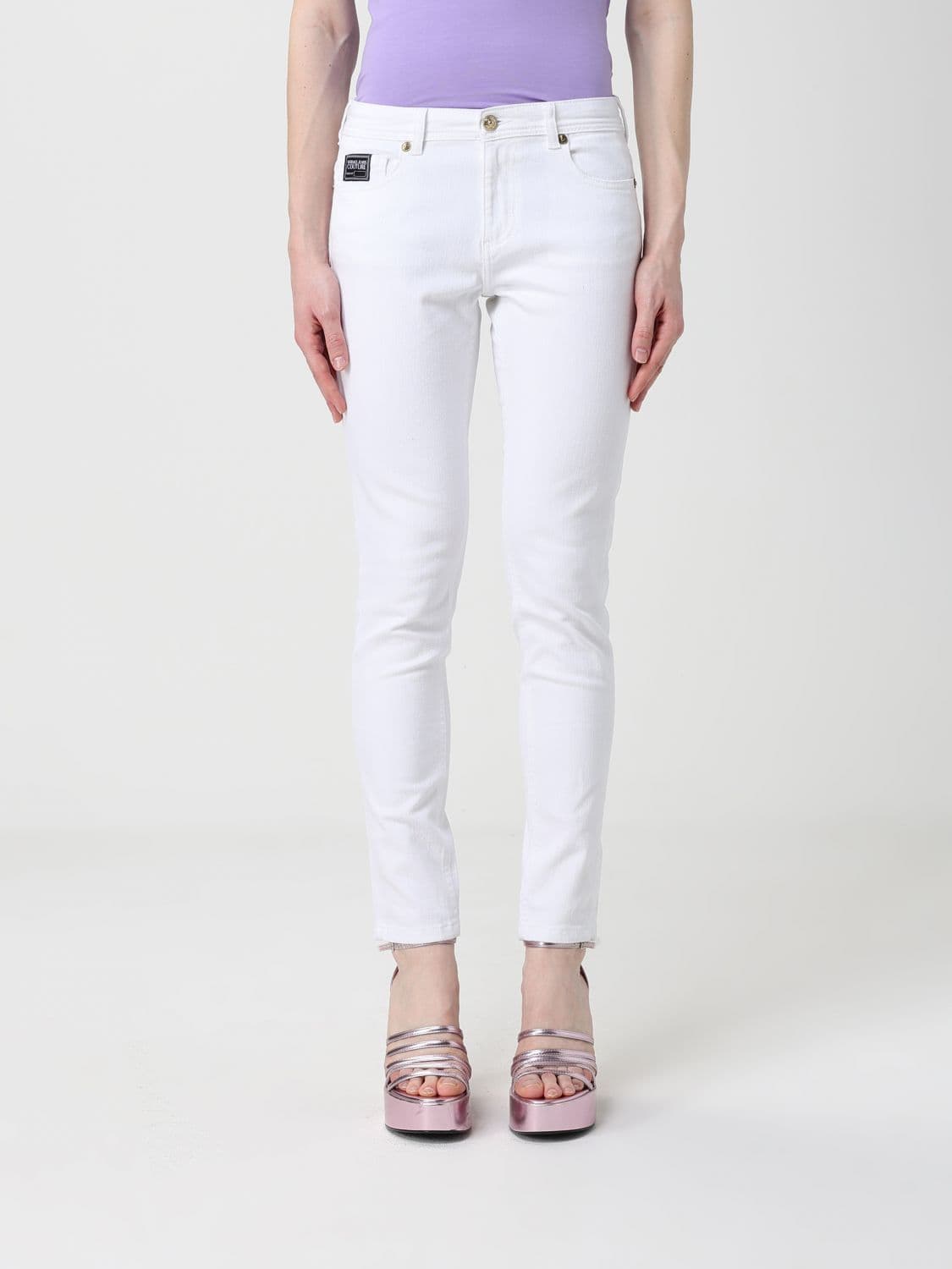 Versace Jeans Couture Slim Fit Jeans in Stretch Cotton Denim