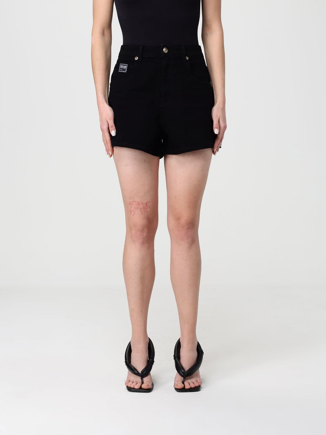Versace Jeans Couture Stretch Cotton Shorts