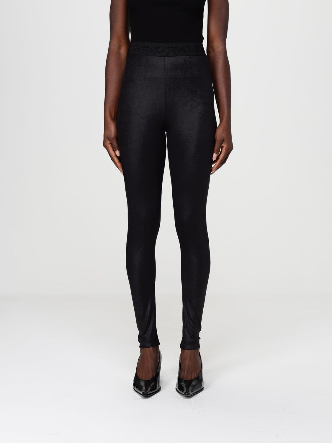 Versace Jeans Couture Stretch Technical Fabric Leggings
