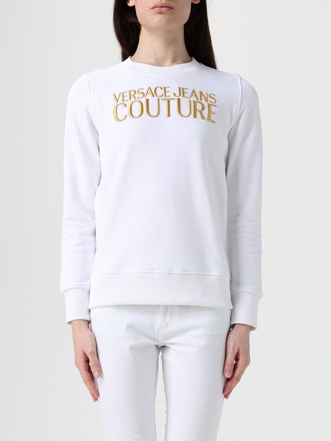 Versace Jeans Couture Cotton Sweatshirt with Logo