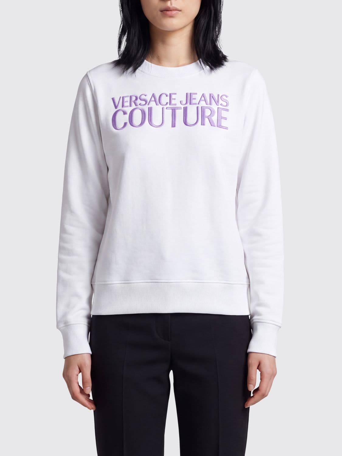Versace Jeans Couture Cotton Sweatshirt with Logo