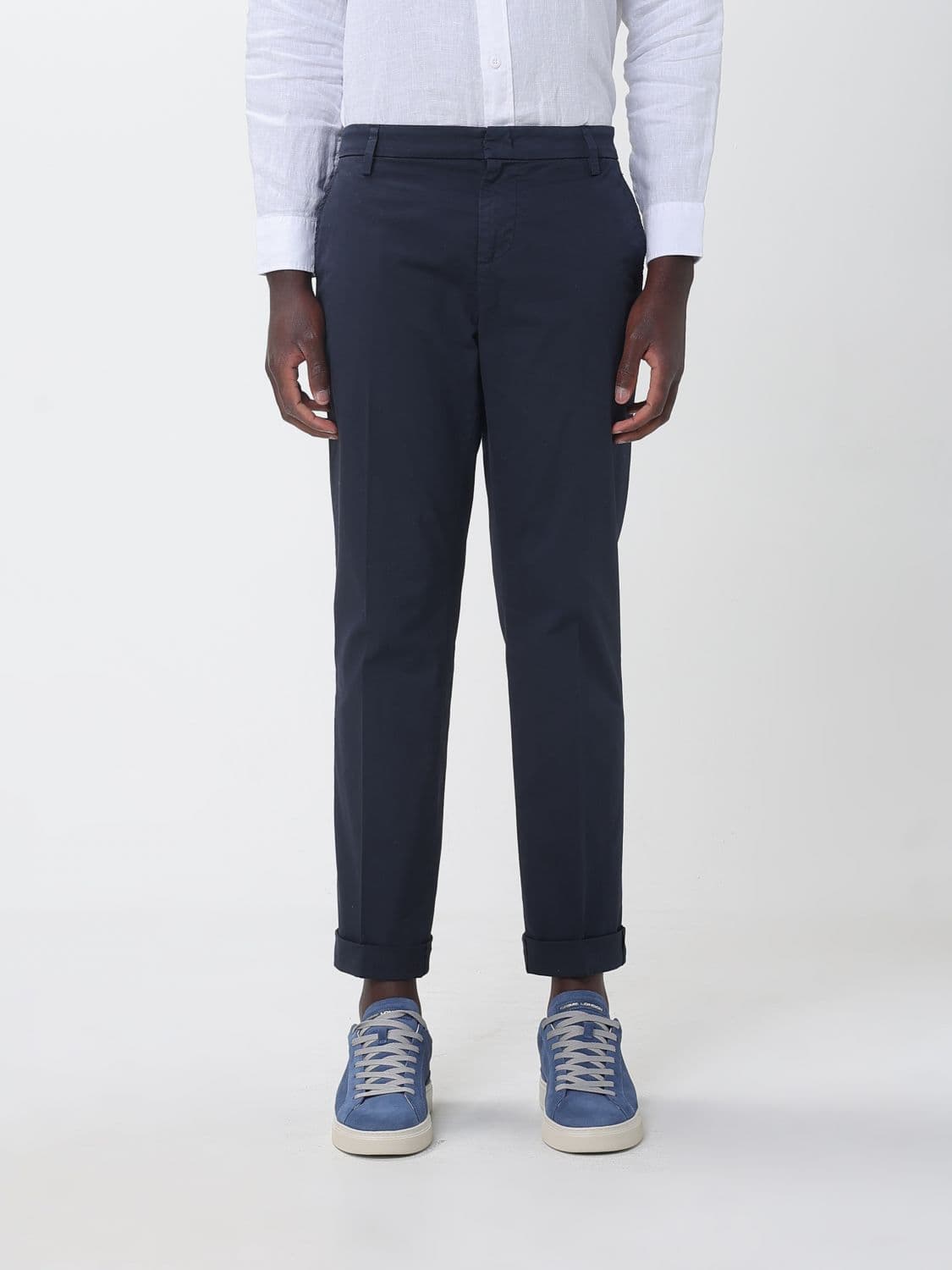 Dondup Slim Fit Cotton Trousers