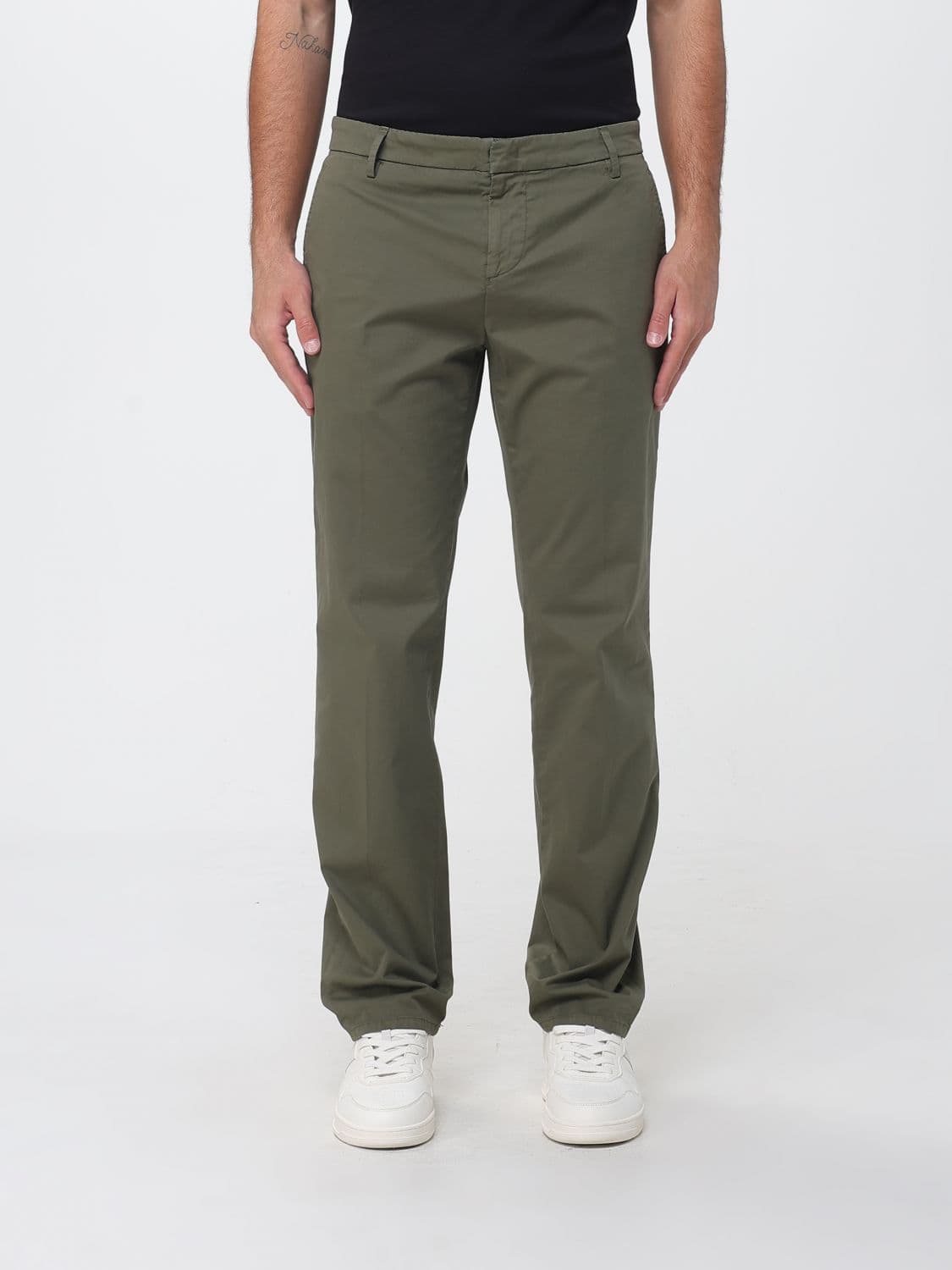 Dondup Slim Fit Cotton Trousers