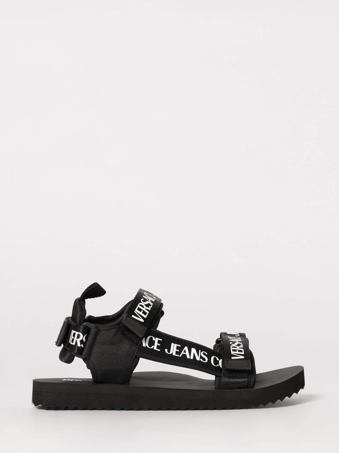Versace Jeans Couture Fabric Sandals with Printed Logo