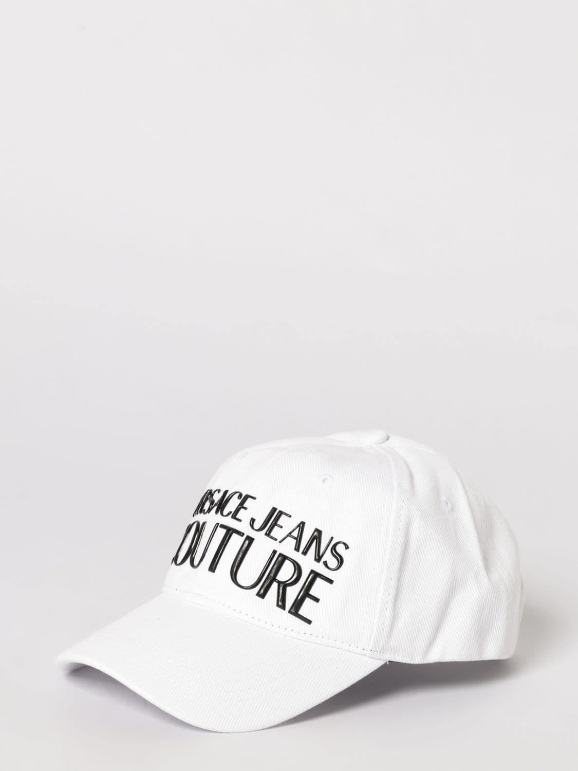 Versace Jeans Couture Cotton Twill Hat with Logo Print