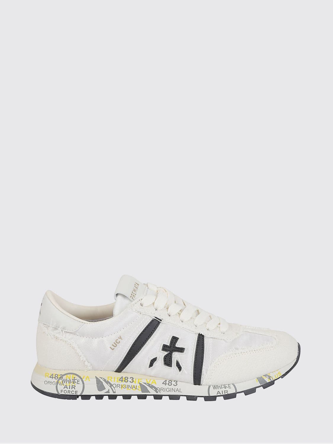 Premiata Lucy Cotton Twill and Nylon Sneakers