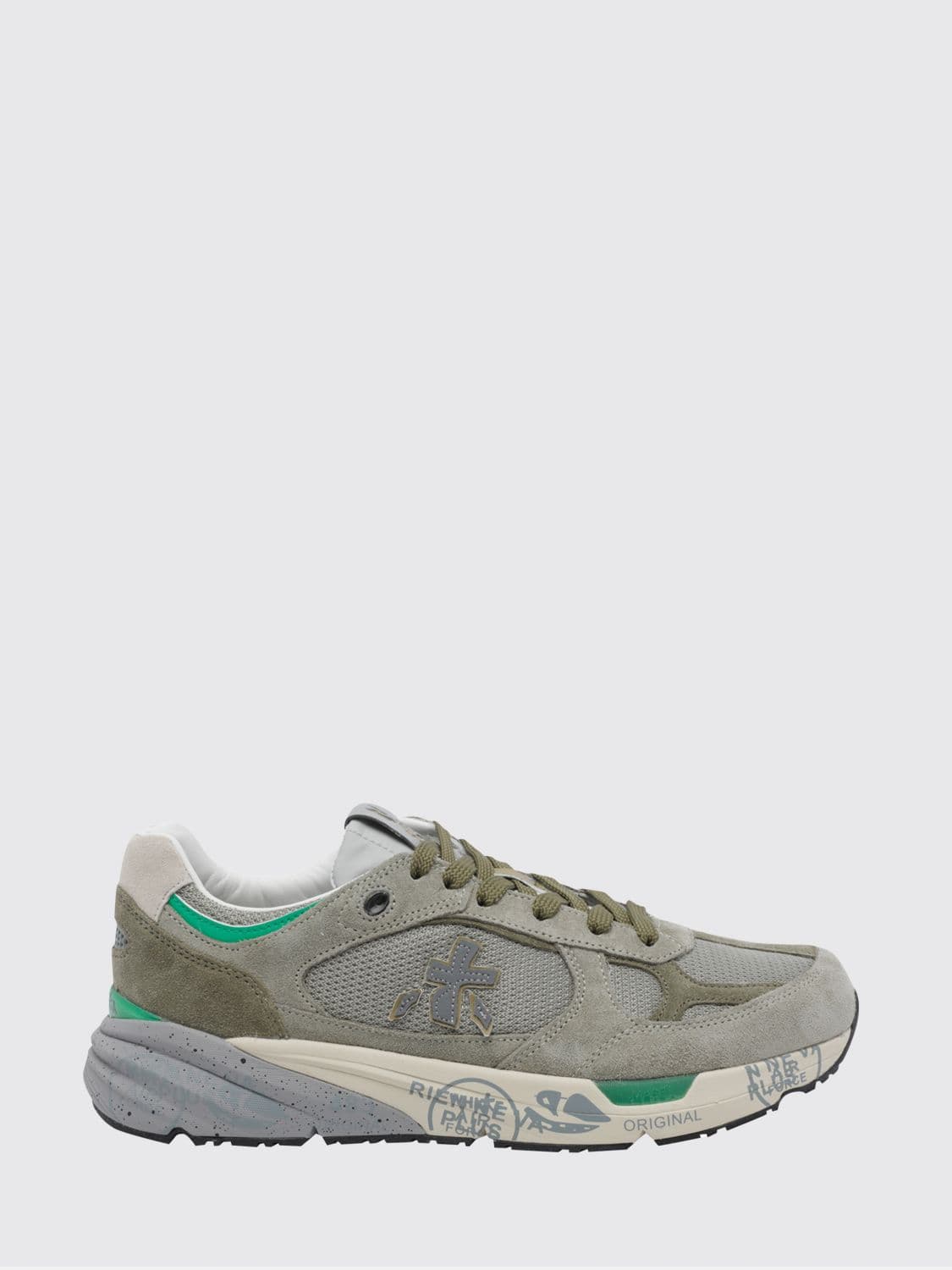 Premiata Mase Suede and Mesh Sneakers