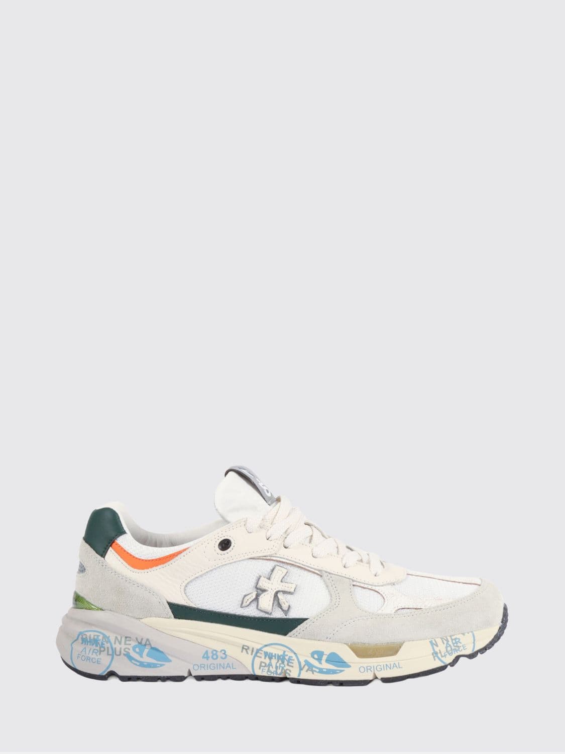 Premiata Mase Suede and Mesh Sneakers