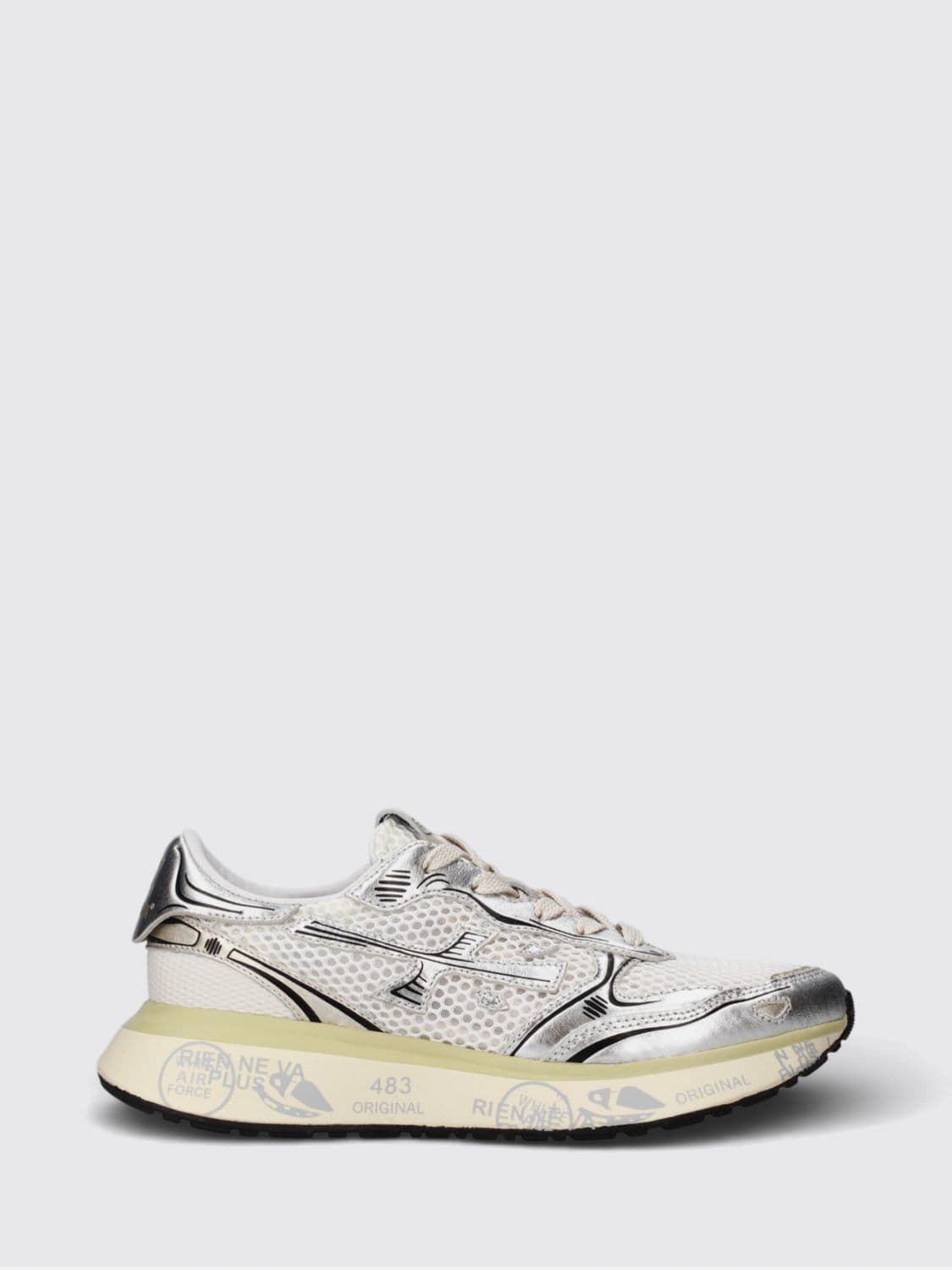 Premiata Lauryn Suede and Mesh Sneakers