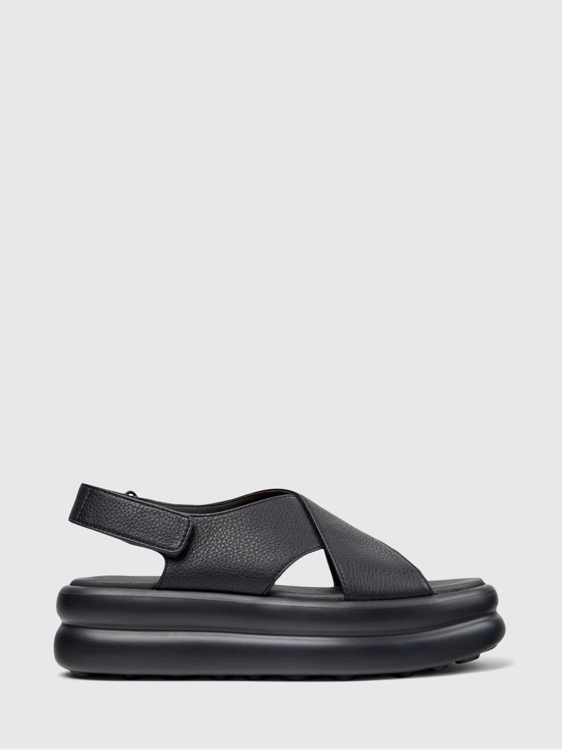 Camper Pelotas Flota Up Grained Leather Sandals