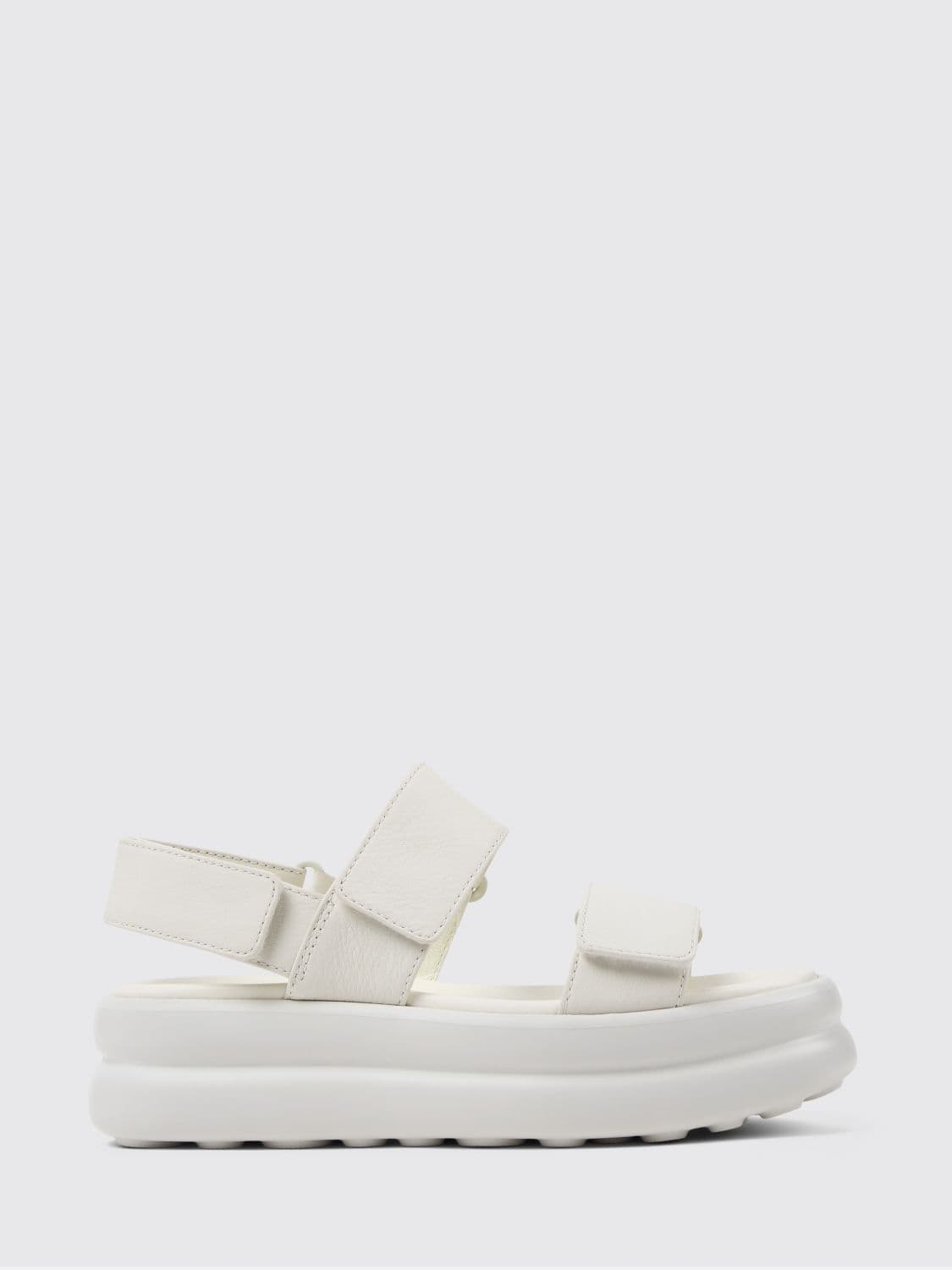 Camper Pelotas Flota Up Grained Leather Sandals