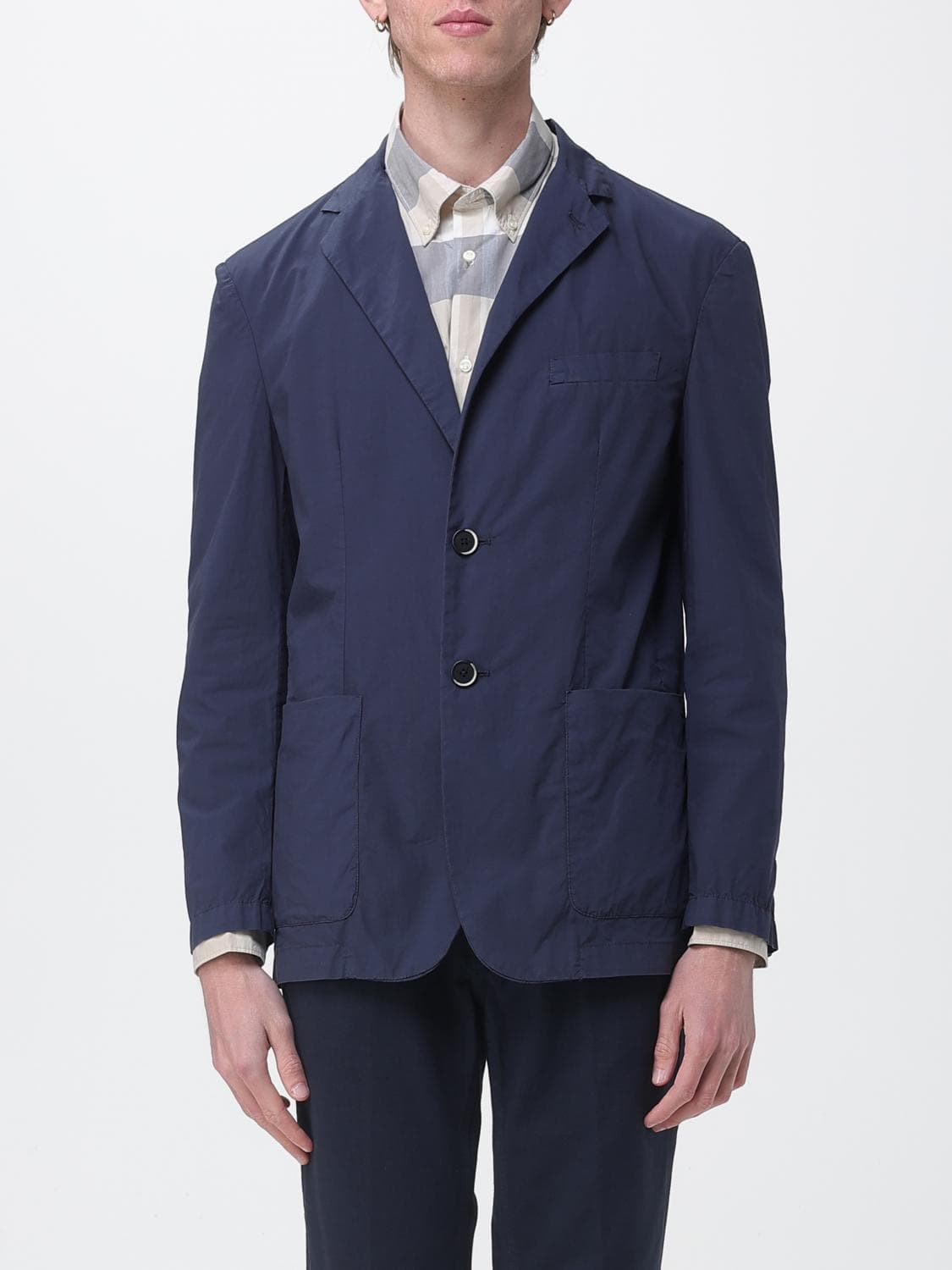 Barena Cotton Single Breasted Blazer