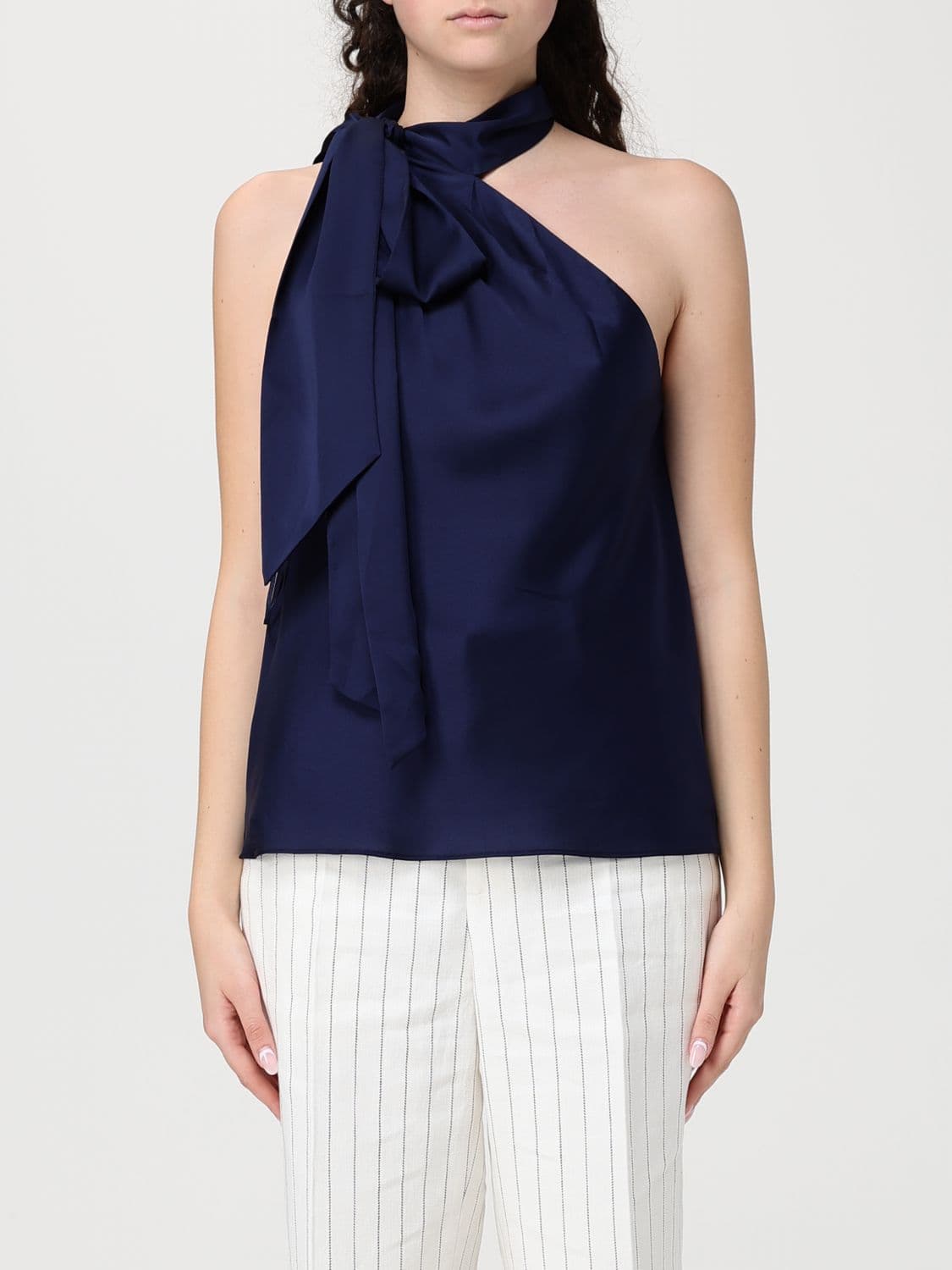 Lauren Ralph Lauren Asymmetric Top with Bow