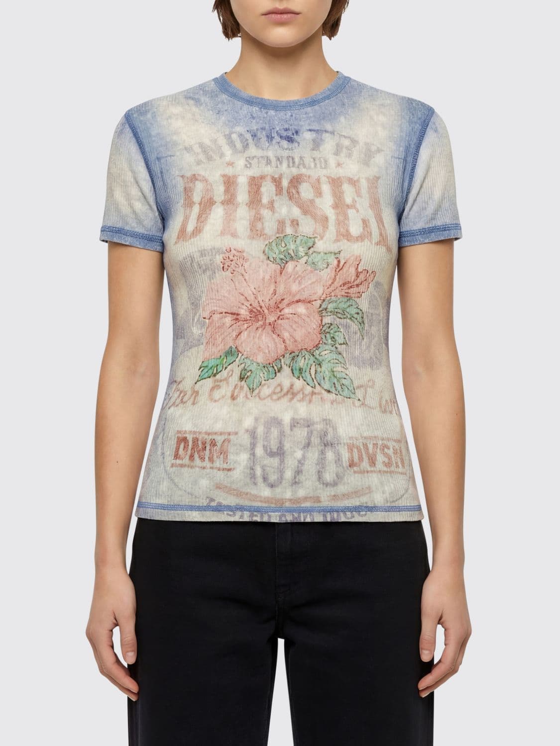 Diesel Printed Cotton T-Shirts