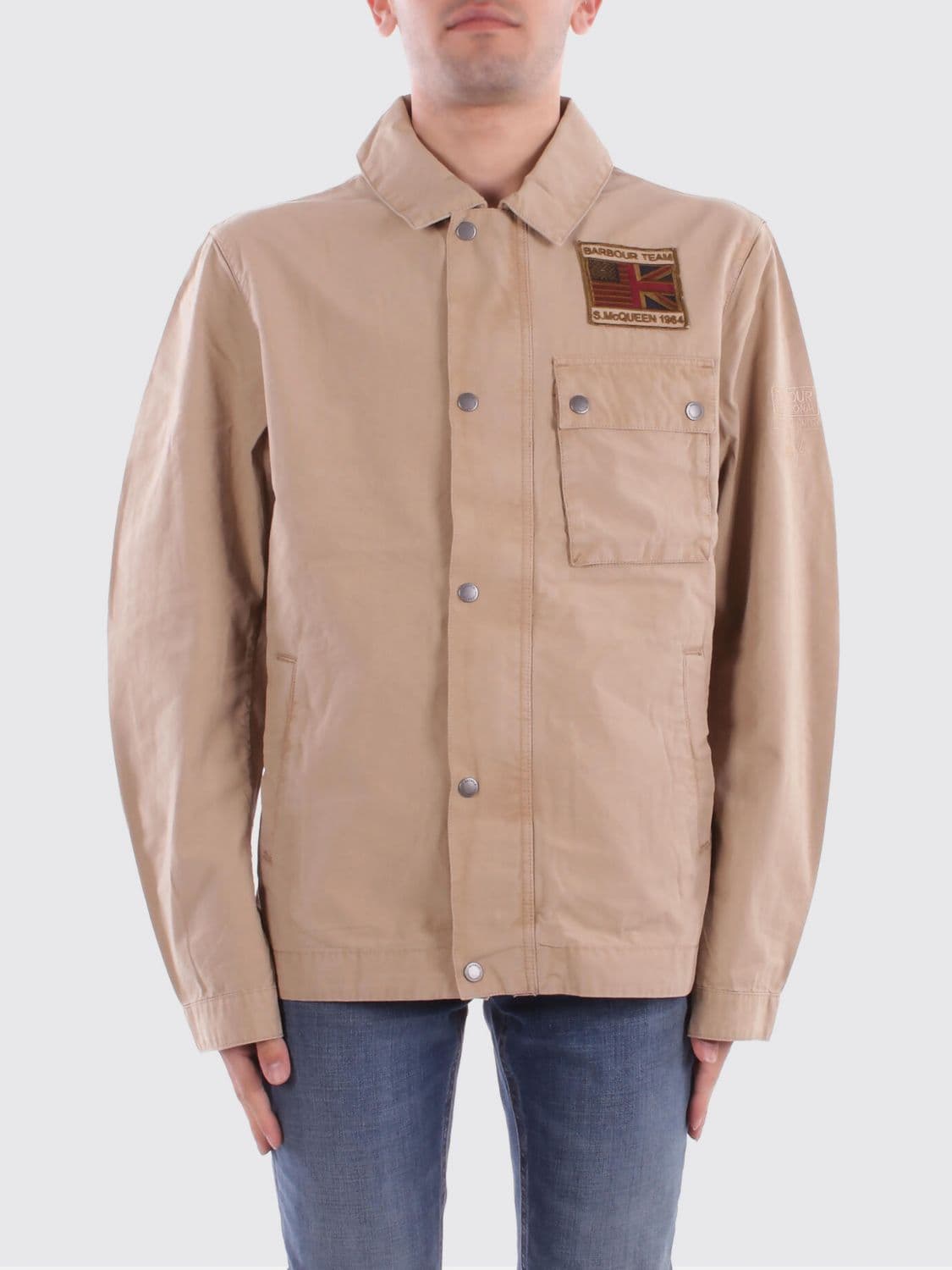 Barbour Cotton Jacket with Logo