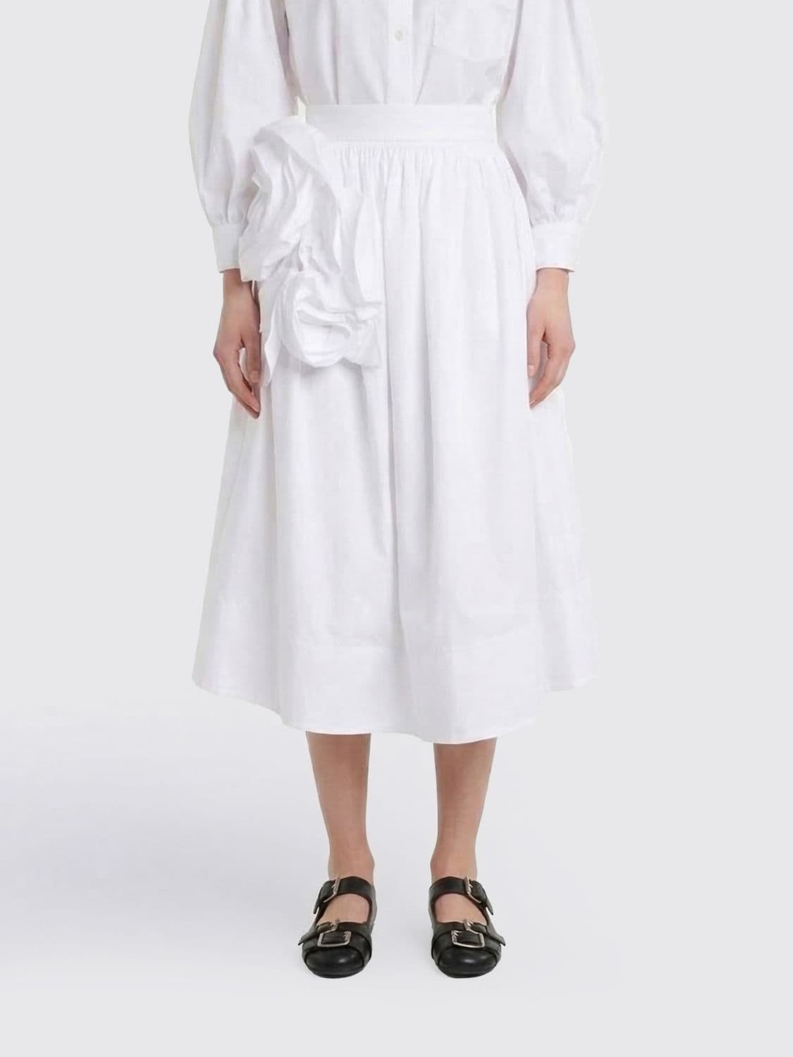 Simone Rocha Cotton Skirt with Maxi Flower · 8