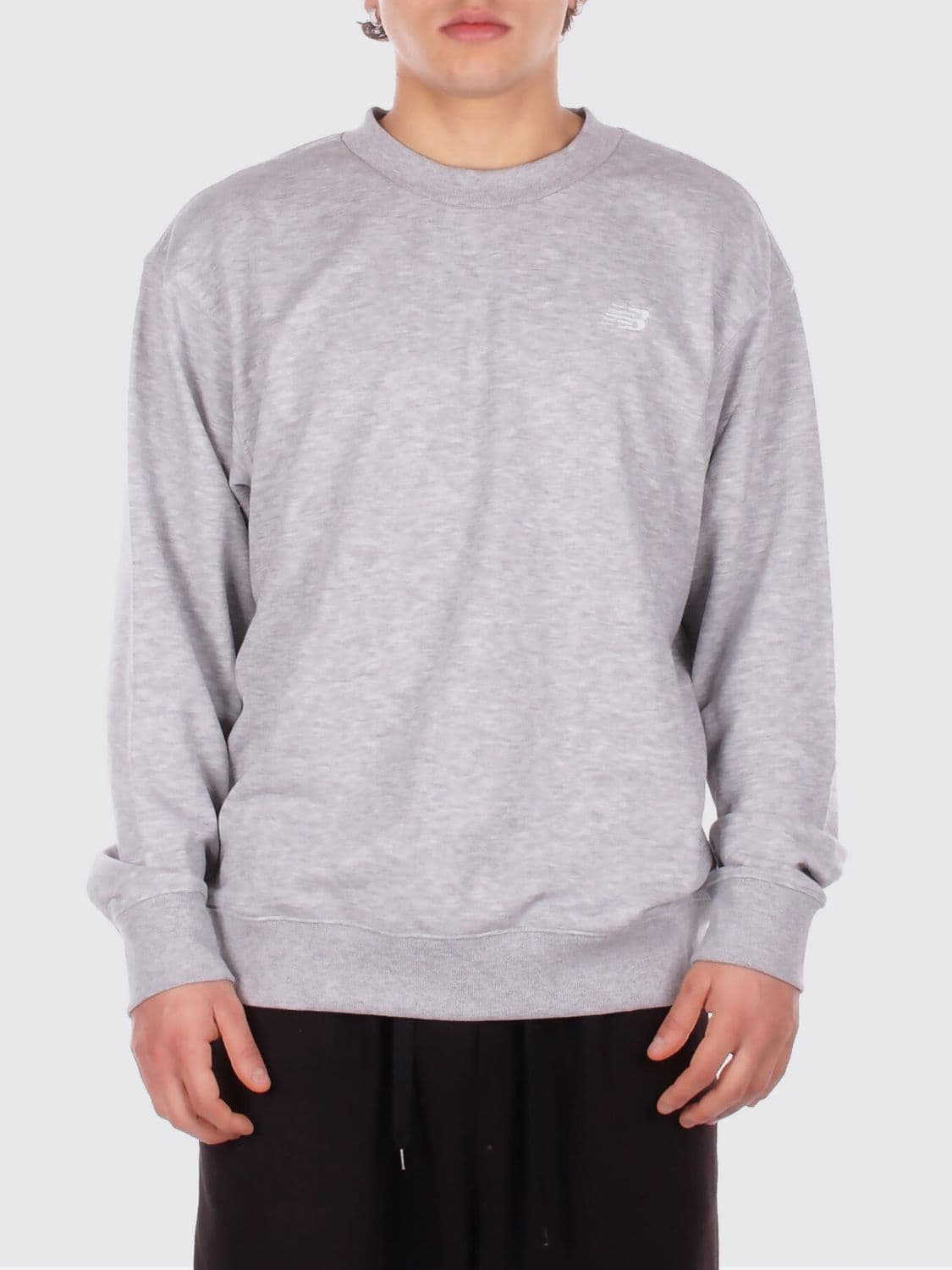 New Balance Cotton Crewneck Sweatshirt with Logo
