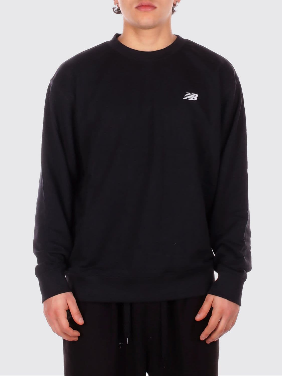 New Balance Cotton Crewneck Sweatshirt with Logo