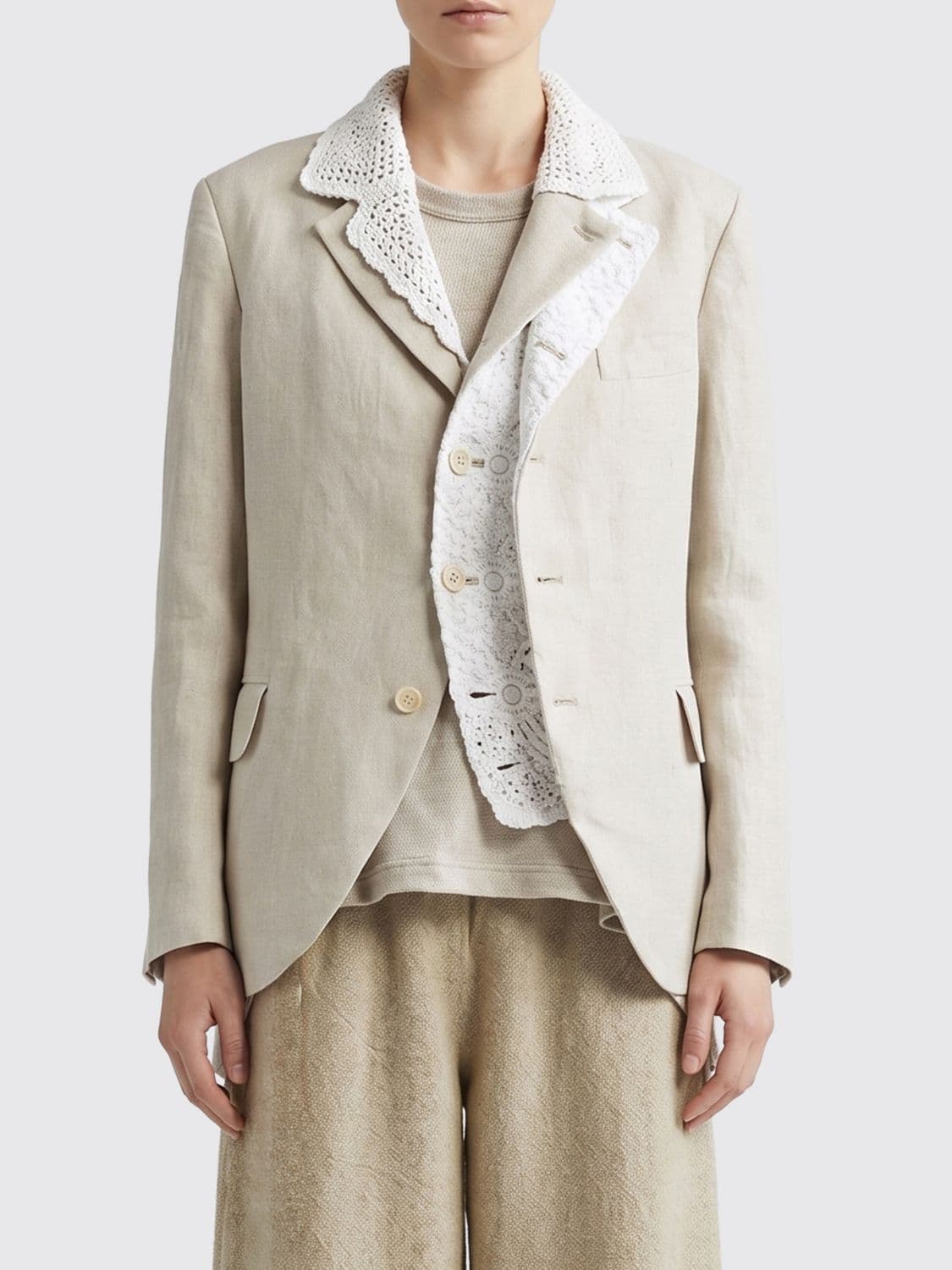 Comme Des Garçons Linen Blazer