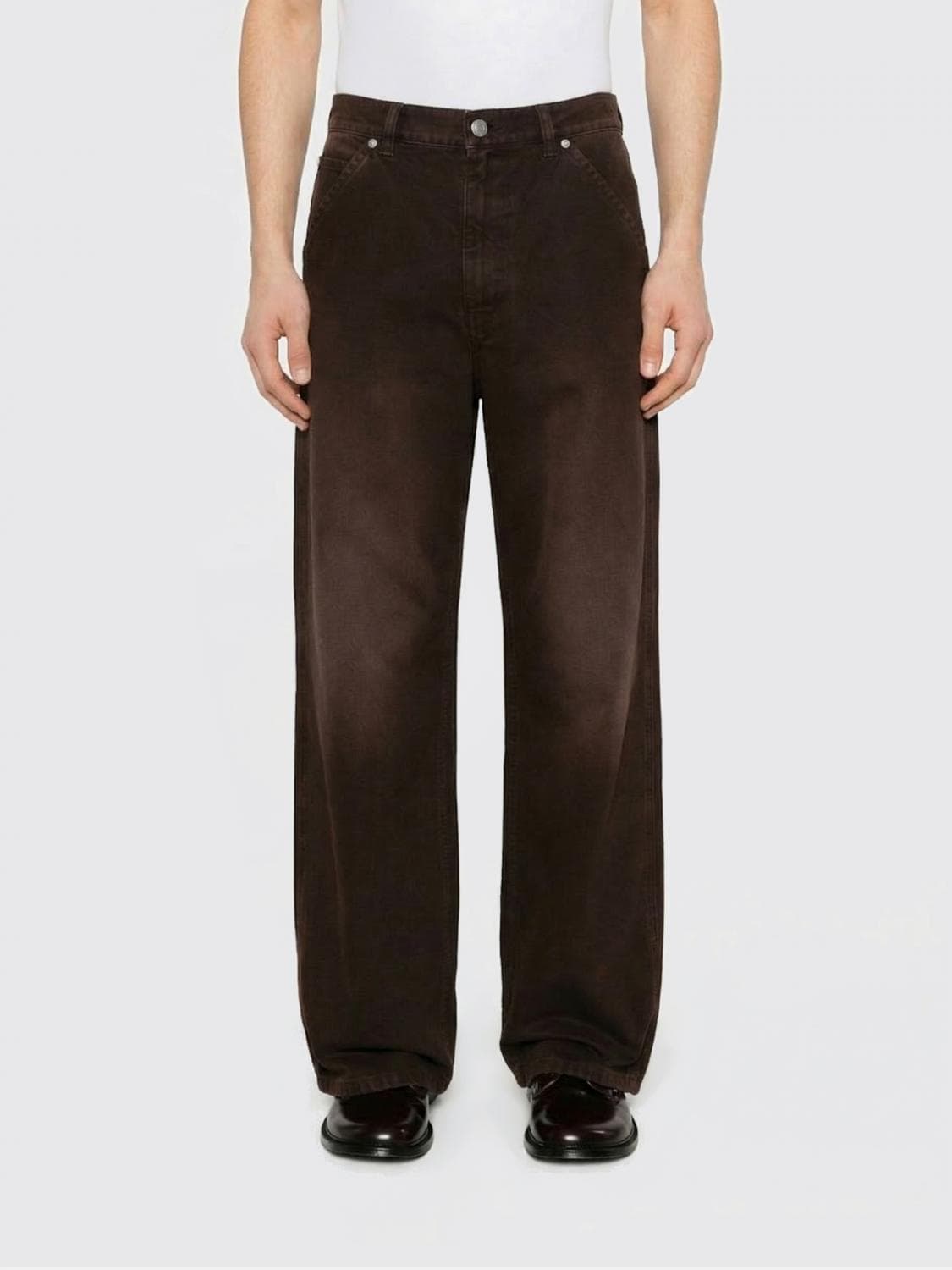 Marni Wide-Leg Cotton Denim Jeans · 48