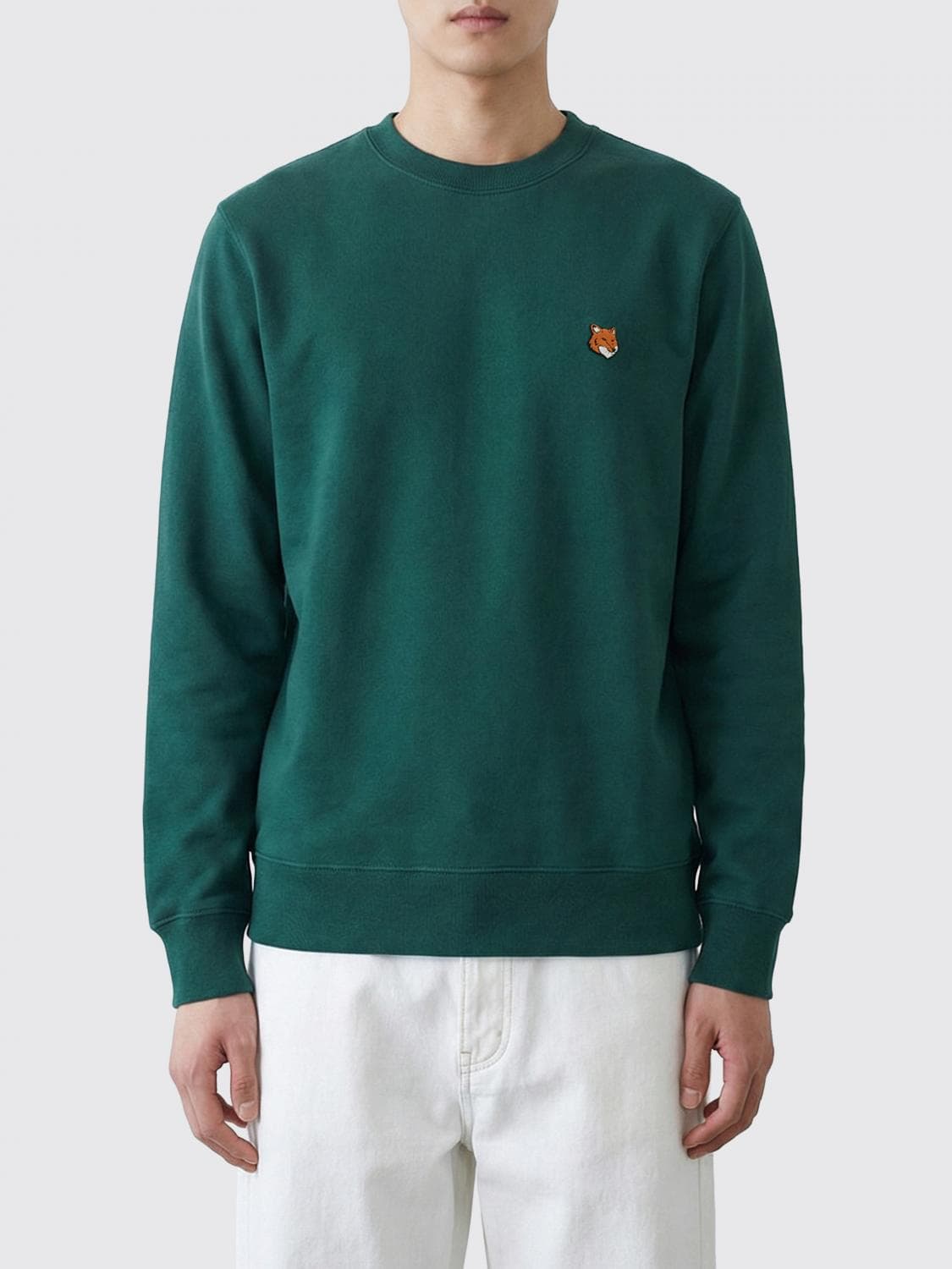 Maison Kitsuné Cotton Crew Neck Sweatshirt