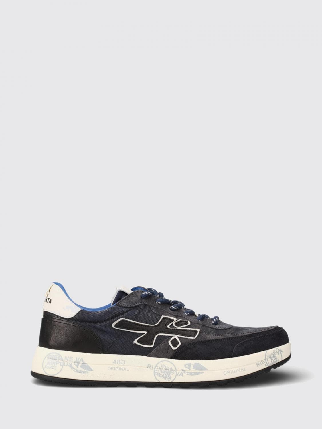 Premiata Nous Suede and Mesh Sneakers