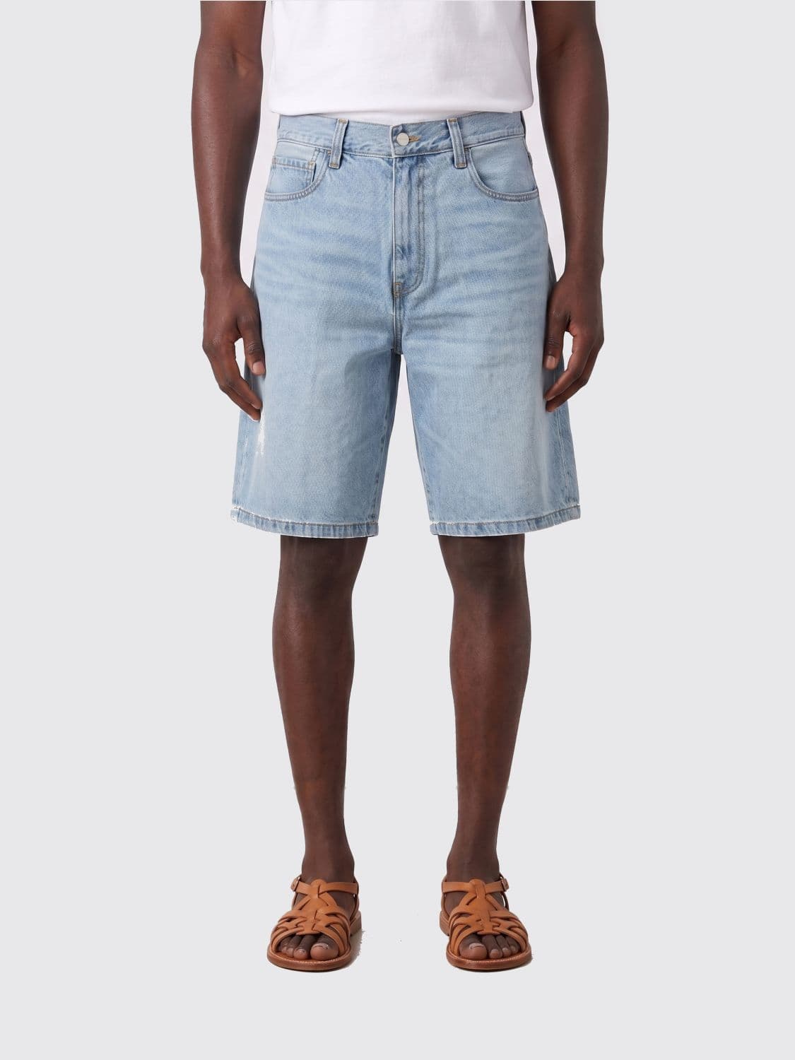 Carhartt Wip Cotton Denim Shorts