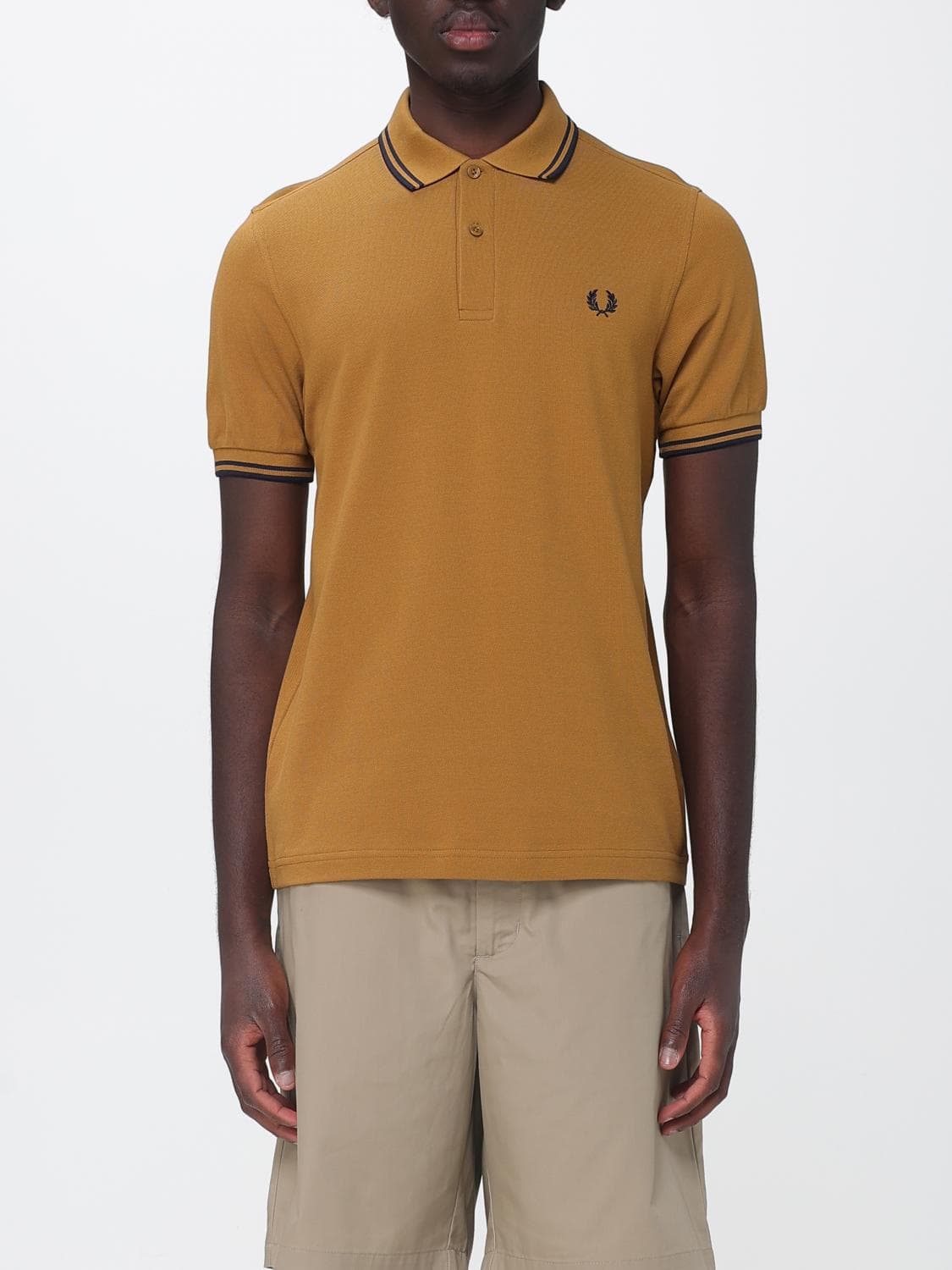 Fred Perry Cotton Polo Shirt with Logo