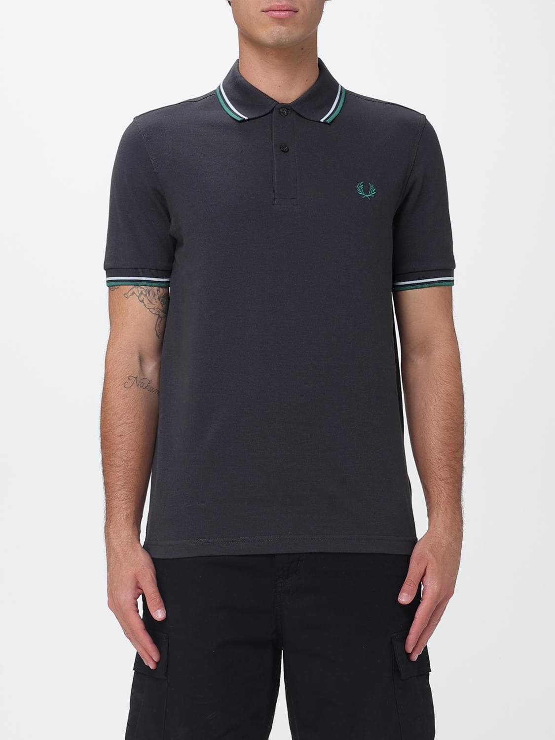 Fred Perry Cotton Polo Shirt with Logo
