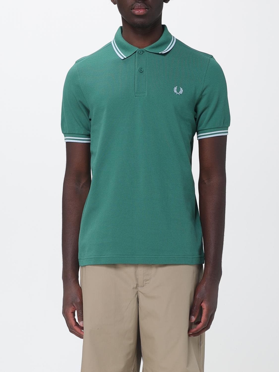 Fred Perry Cotton Polo Shirt with Logo