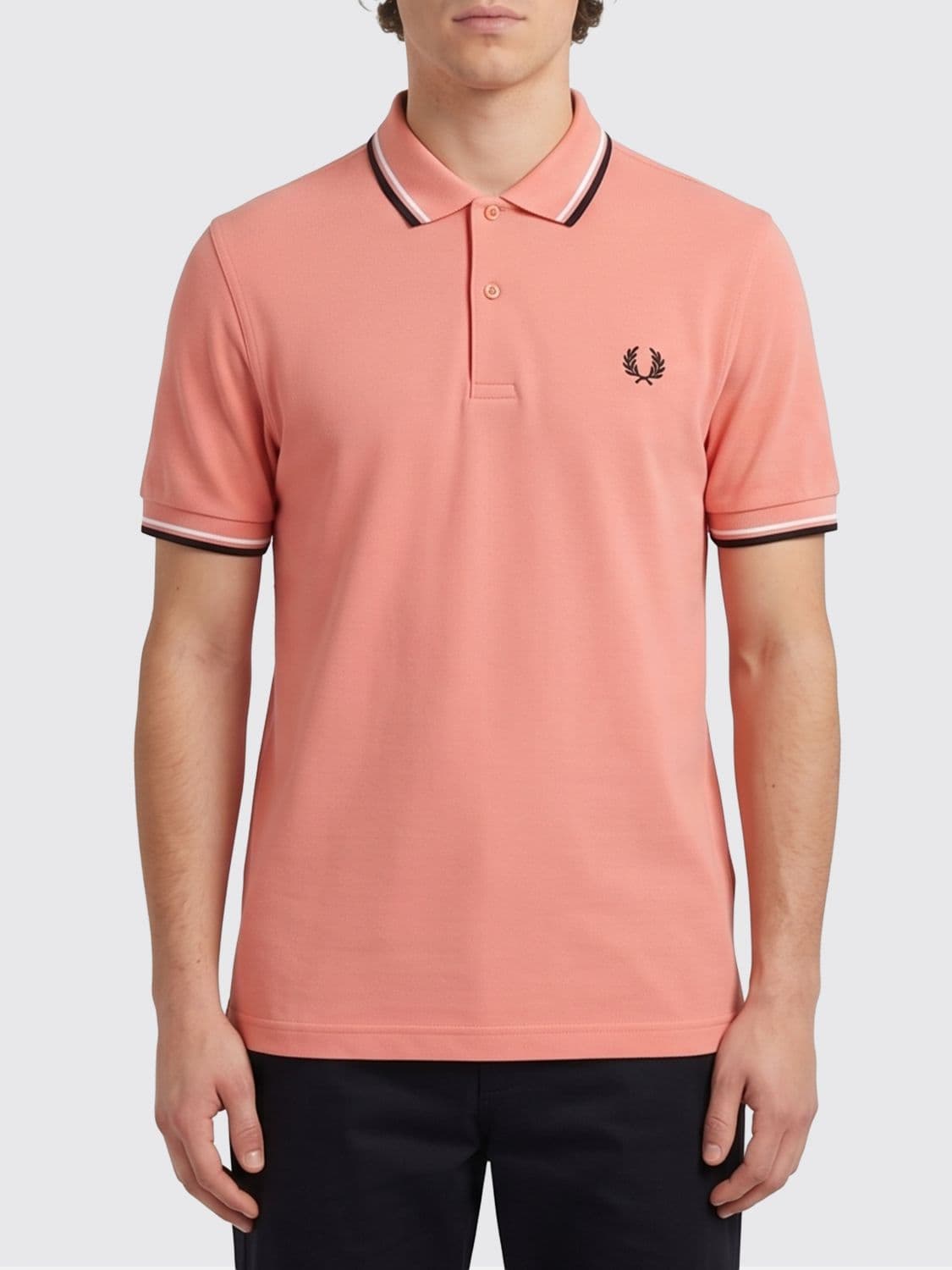 Fred Perry Cotton Polo Shirt with Logo