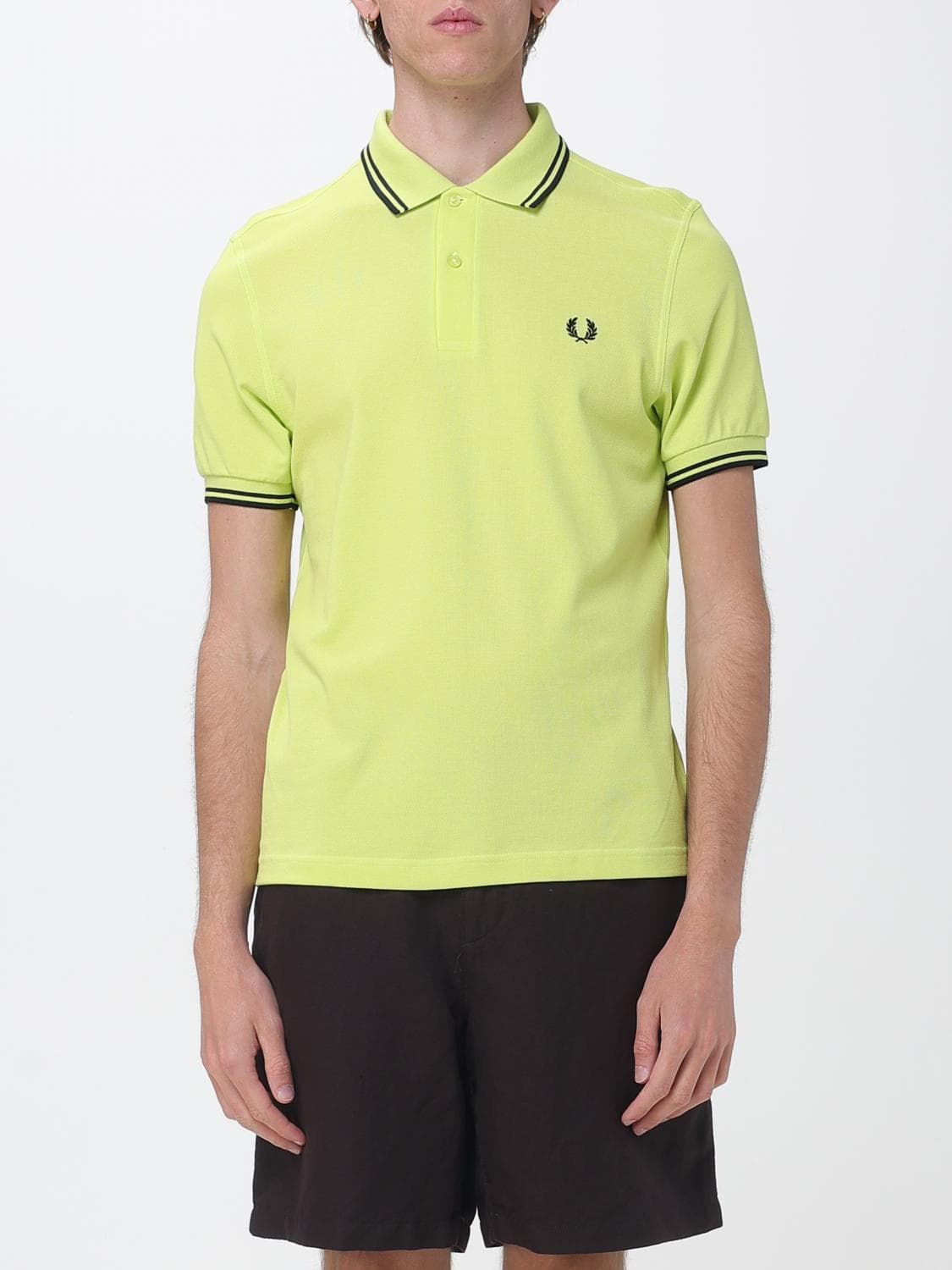 Fred Perry Cotton Polo Shirt with Logo
