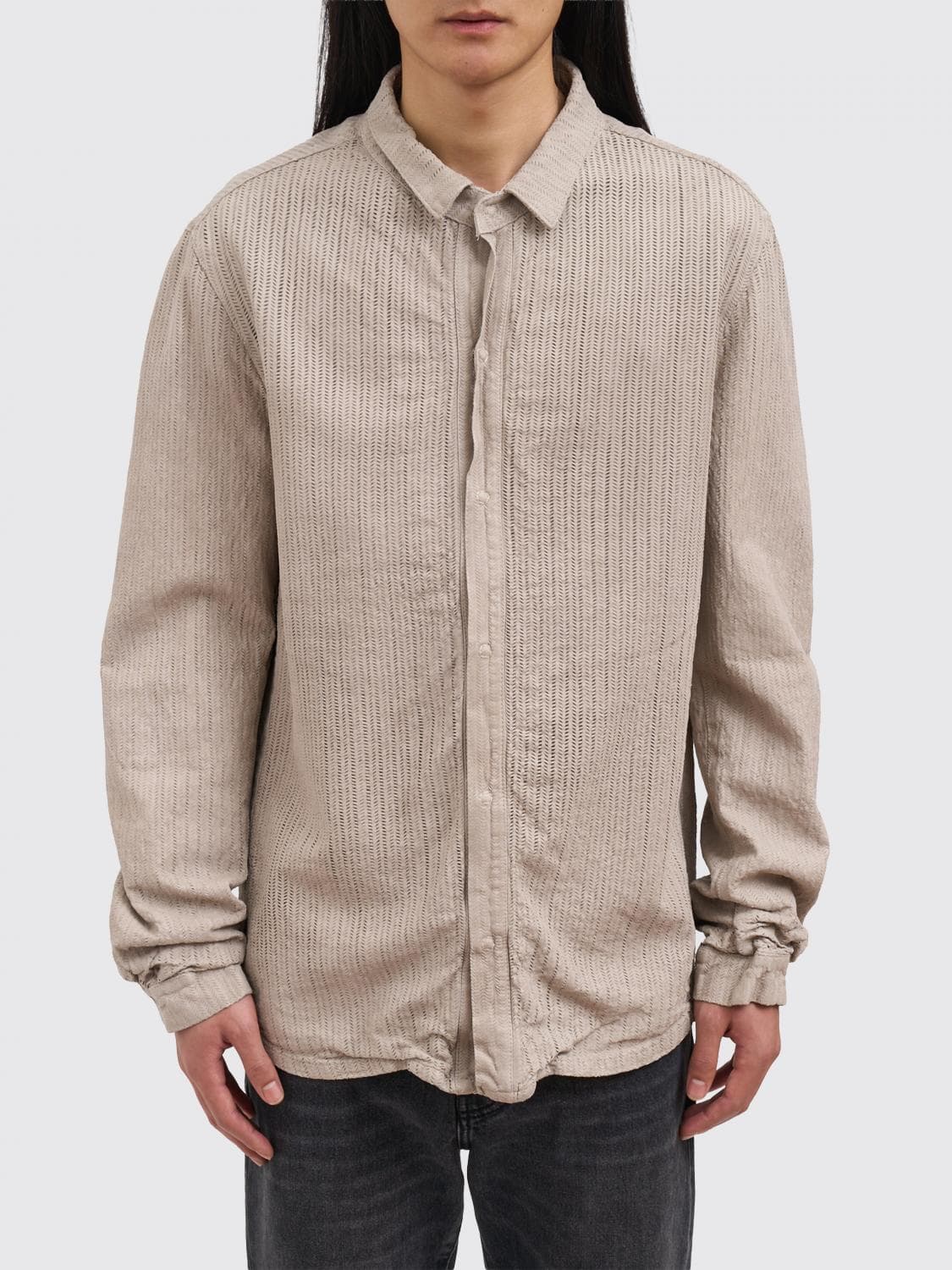 Giorgio Brato Leather Shirt Jacket