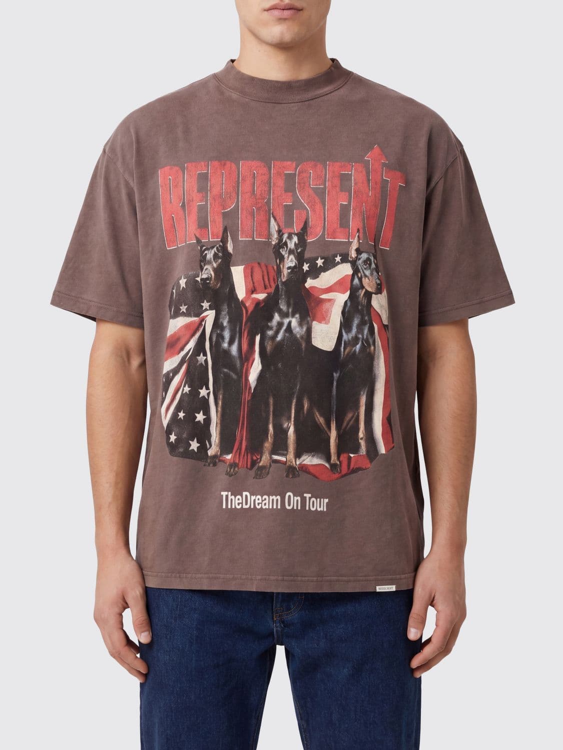 Represent Printed Cotton T-shirt