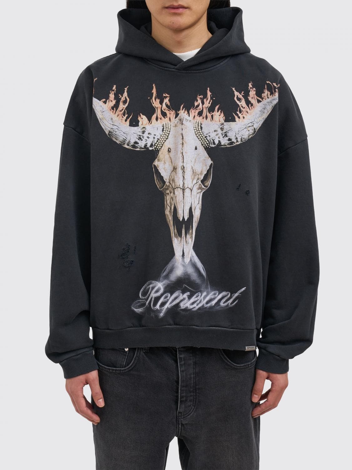 Represent Cotton Hoodie with Logo