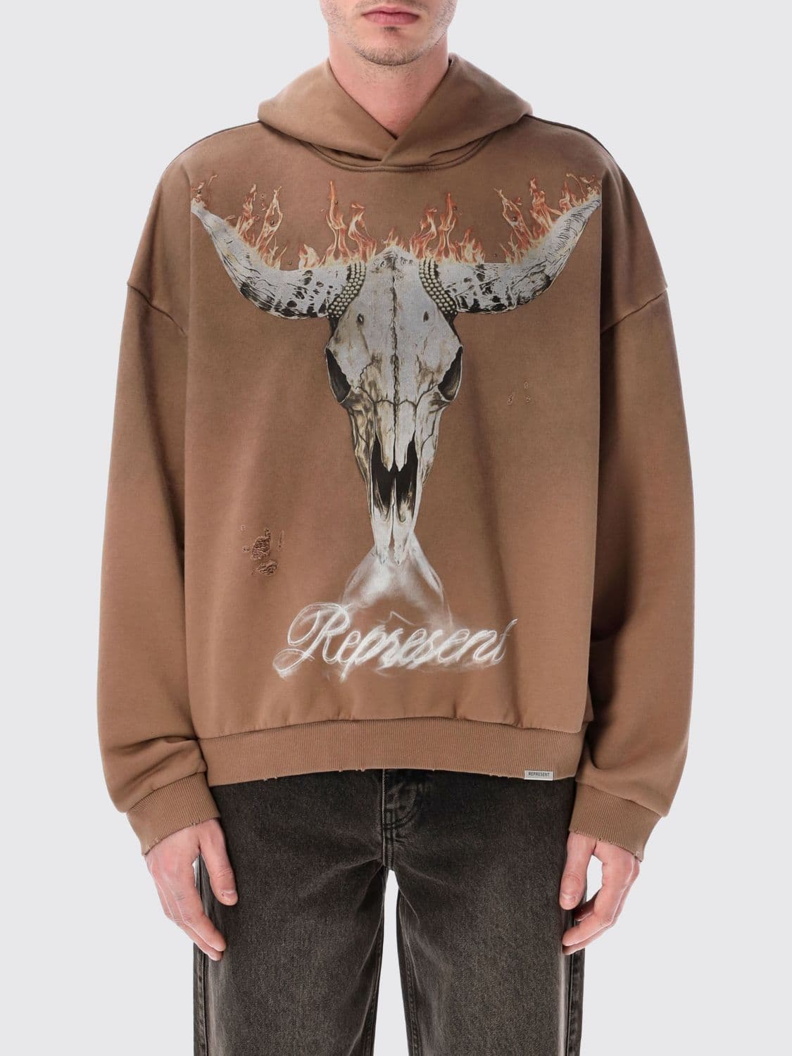 Represent Cotton Hoodie with Logo