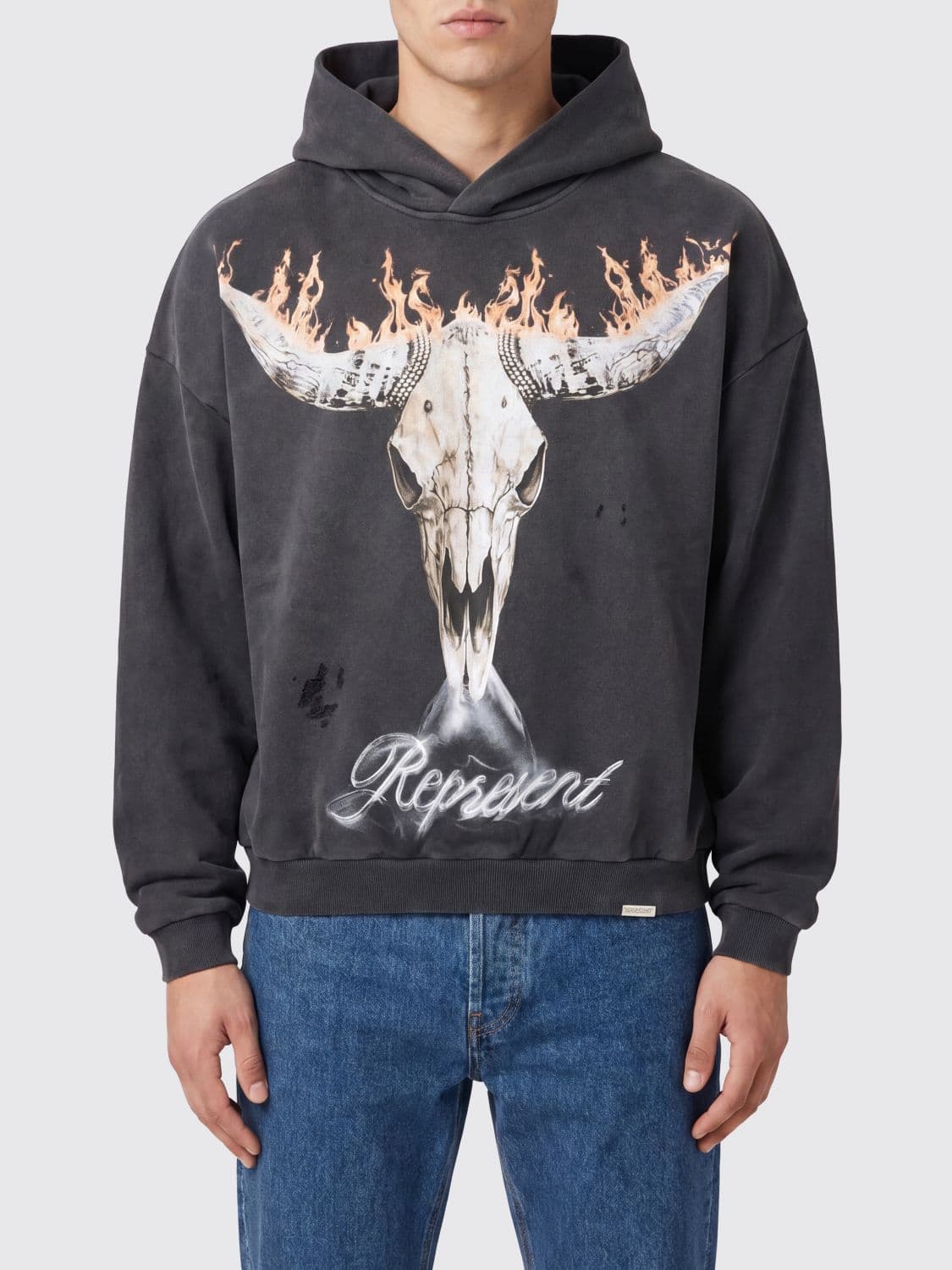 Represent Cotton Hoodie with Logo