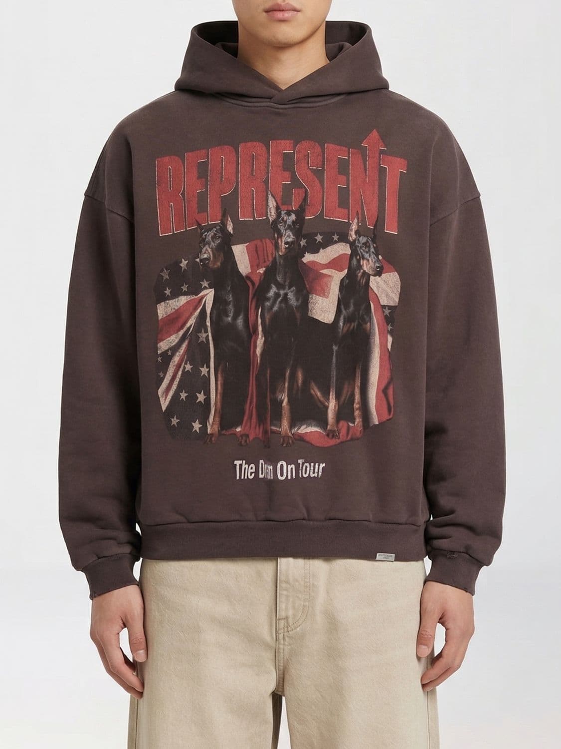 Represent Printed Cotton Hoodie