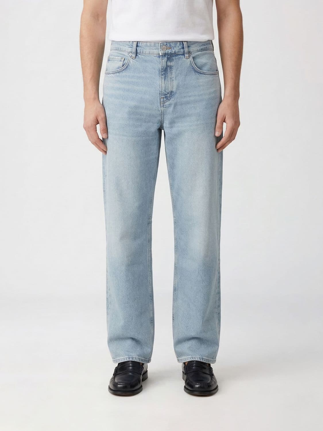 Represent Cotton Denim Flared Jeans