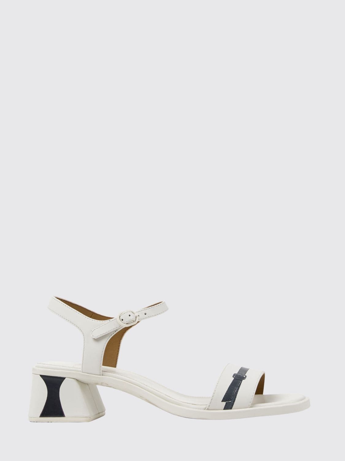 Camper Kora Trompe-l'ail Print Leather Sandals