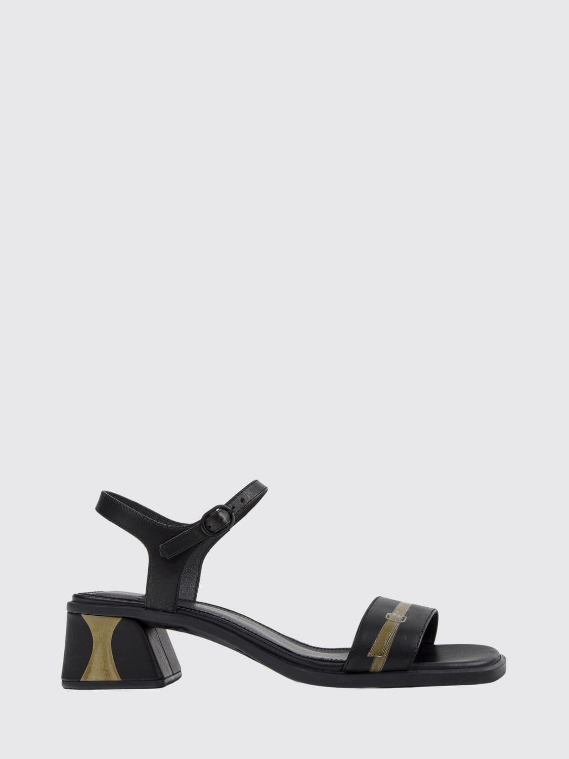 Camper Kora Trompe-l'ail Print Leather Sandals · 38