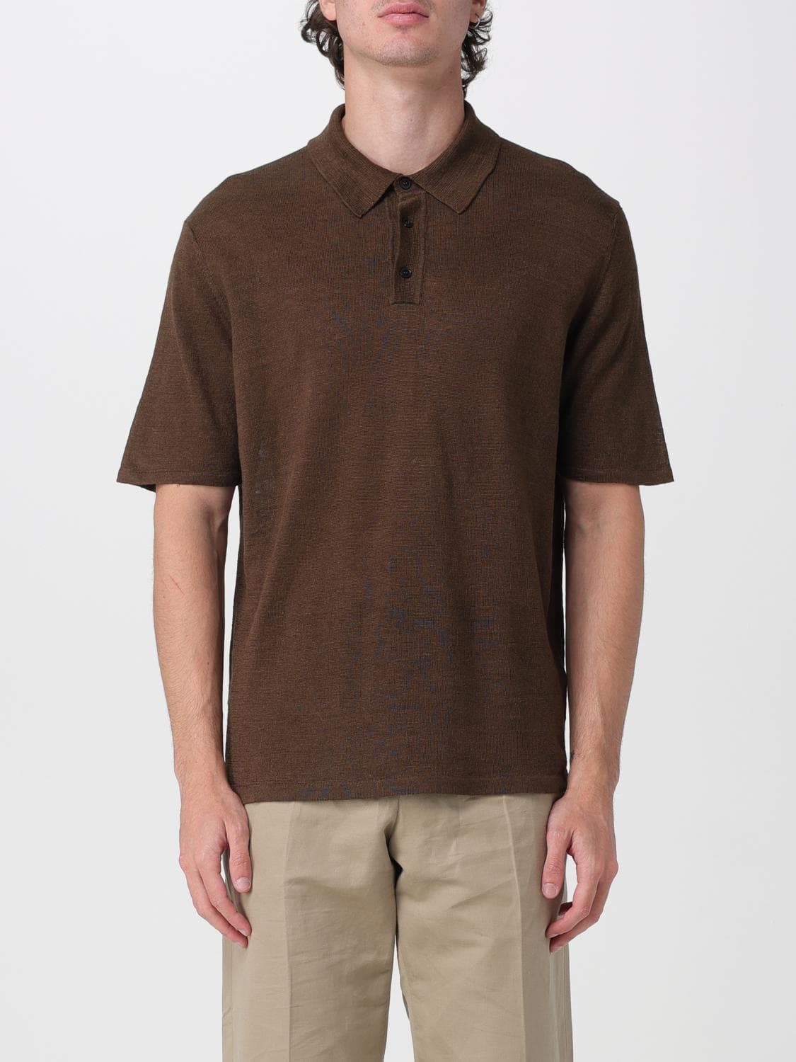 Roberto Collina Linen Polo Shirt