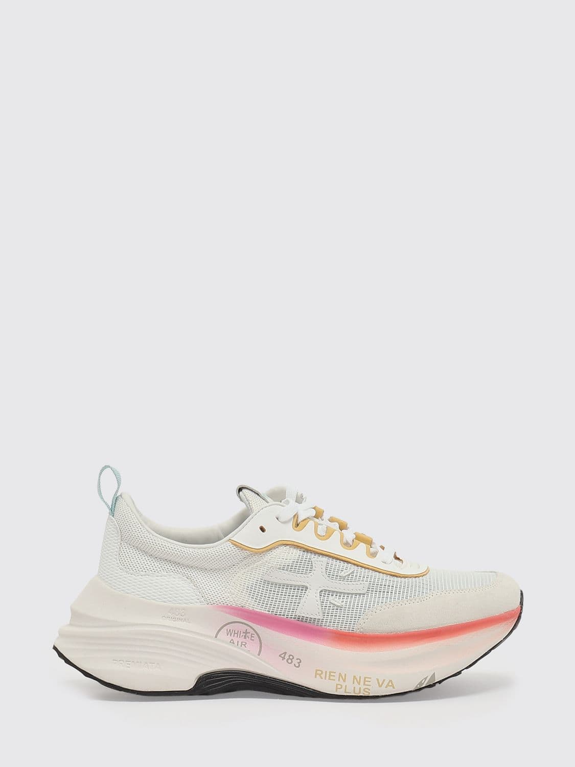 Premiata Hill Nylon and Suede Sneakers