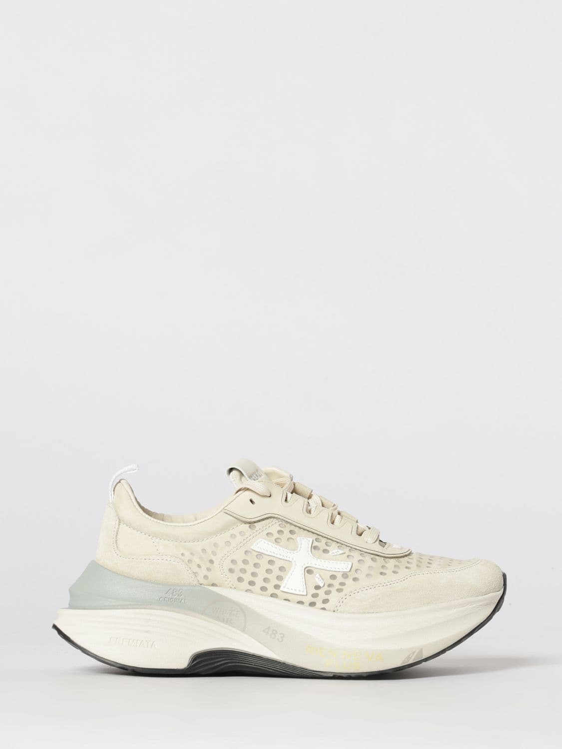 Premiata Hill Nylon and Suede Sneakers