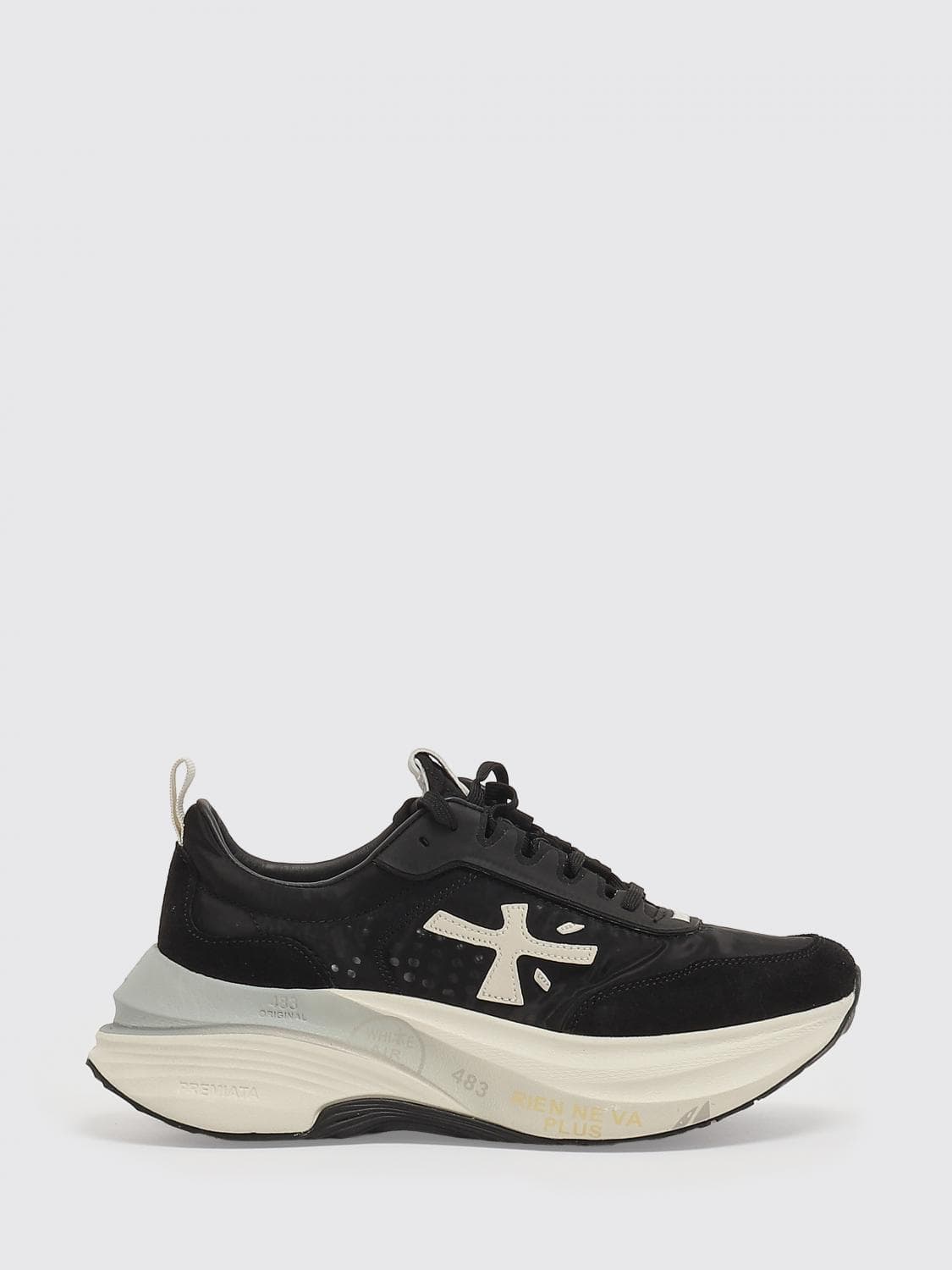 Premiata Hill Nylon and Suede Sneakers