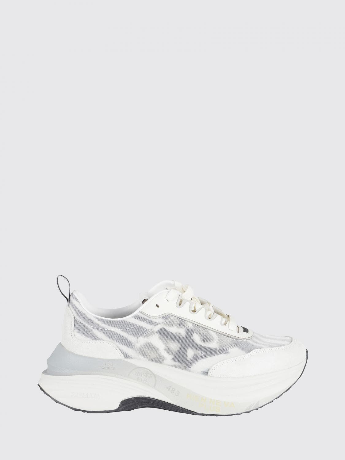 Premiata Hill Nylon and Suede Sneakers