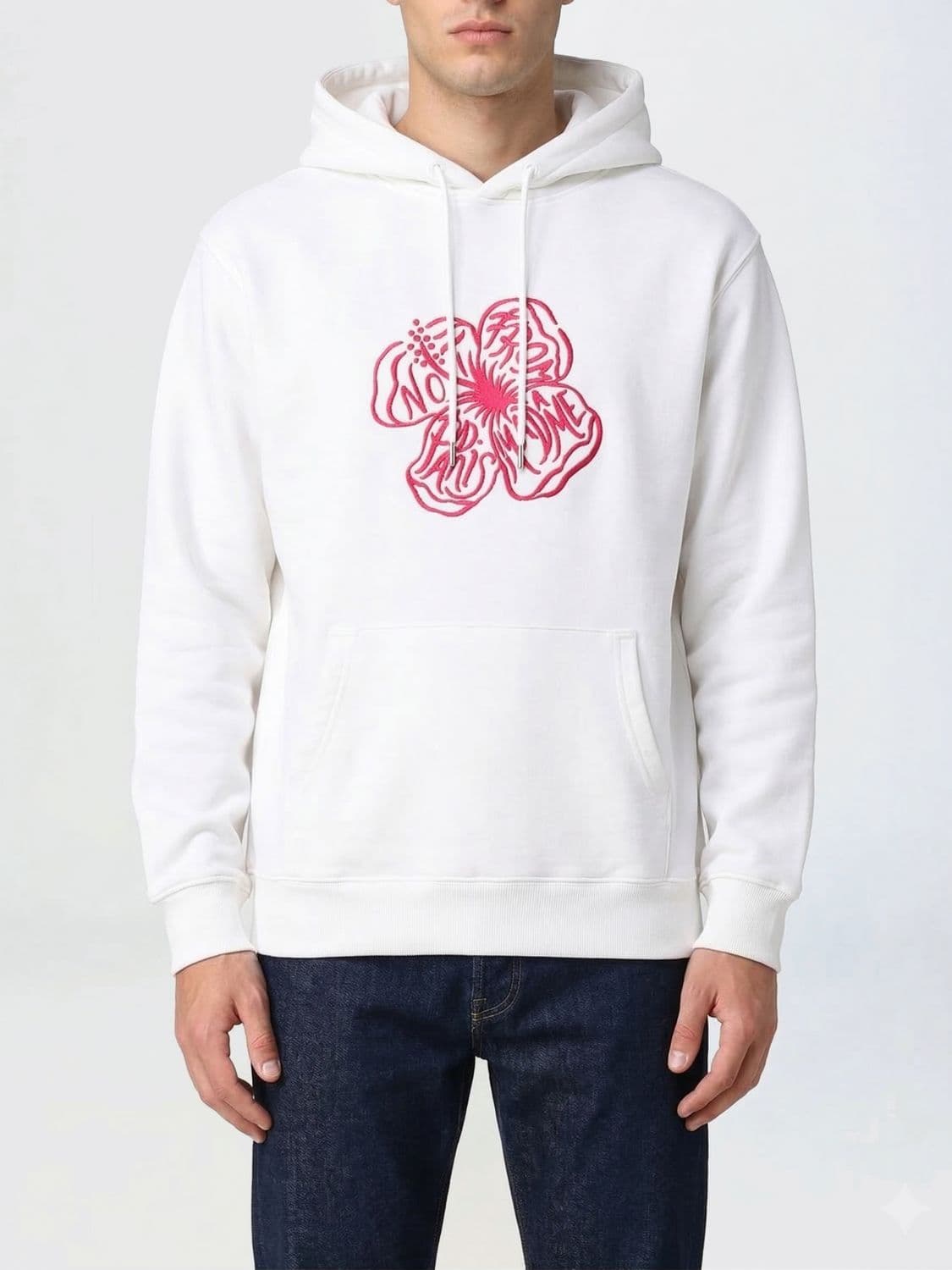 Drôle De Monsieur Printed Cotton Hooded Sweatshirt